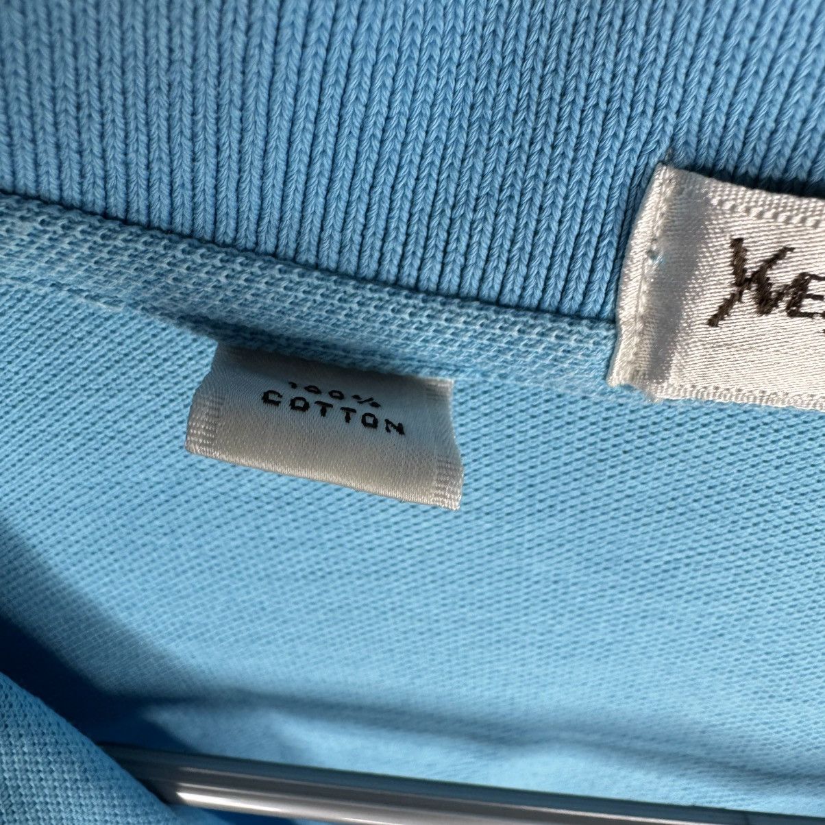 Yves Saint Laurent YSL collared shirt tshirt blue with ysl white embroidery Size US L / EU 52-54 / 3 - 12 Thumbnail