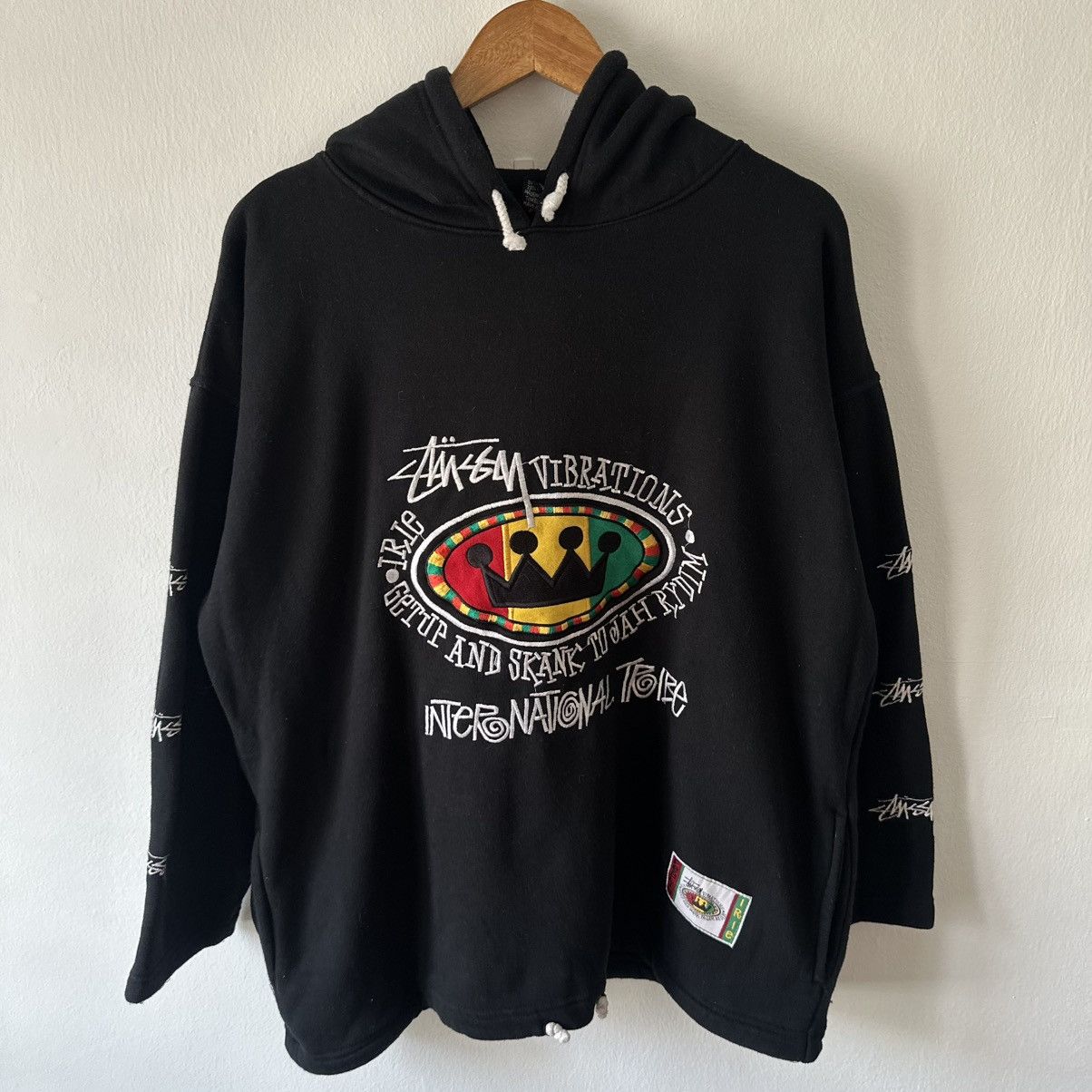Stussy Vintage Stussy Vibrations International Tribe Irie Hoodie Size US XL / EU 56 / 4 - 3 Thumbnail