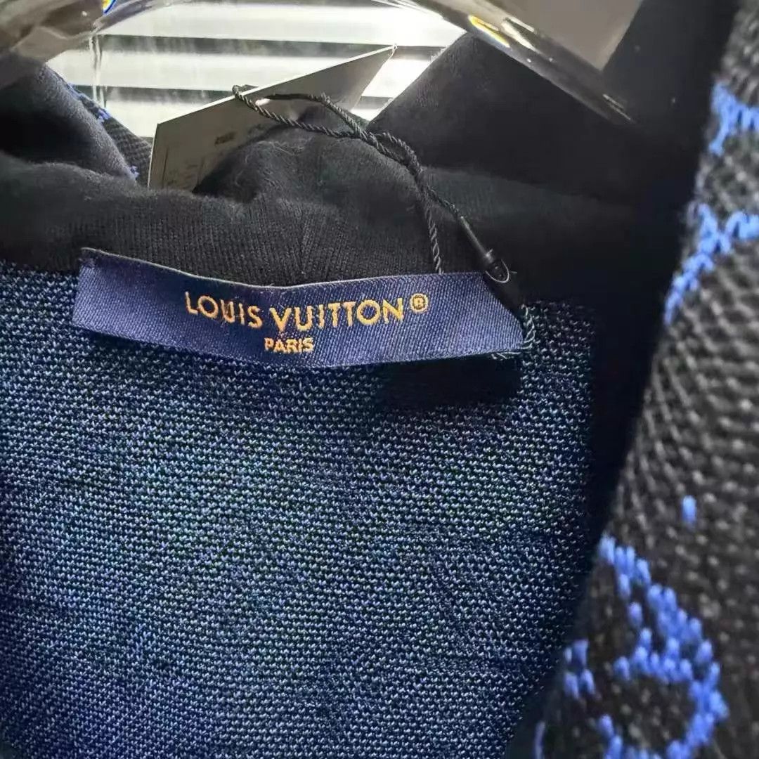 Louis Vuitton LV 98new black blue monogram all over L jacket 4999 Size US L / EU 52-54 / 3 - 2 Thumbnail
