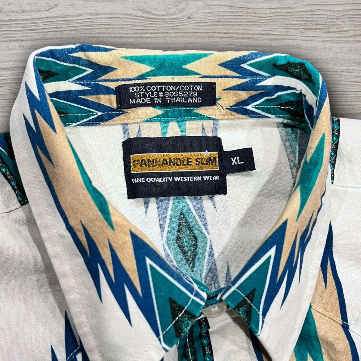 Pendleton Panhandle Aztec Striped Western Style Button Up Shirt Size US XL / EU 56 / 4 - 4 Thumbnail