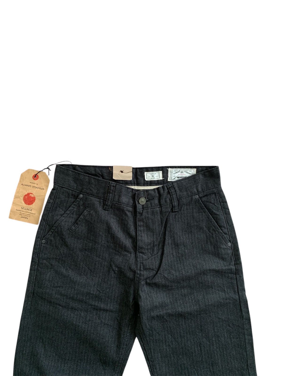 Allsaints Allsaints Salvage Narrow Herringbone Taper Fit Pants Size US 30 / EU 46 - 5 Thumbnail