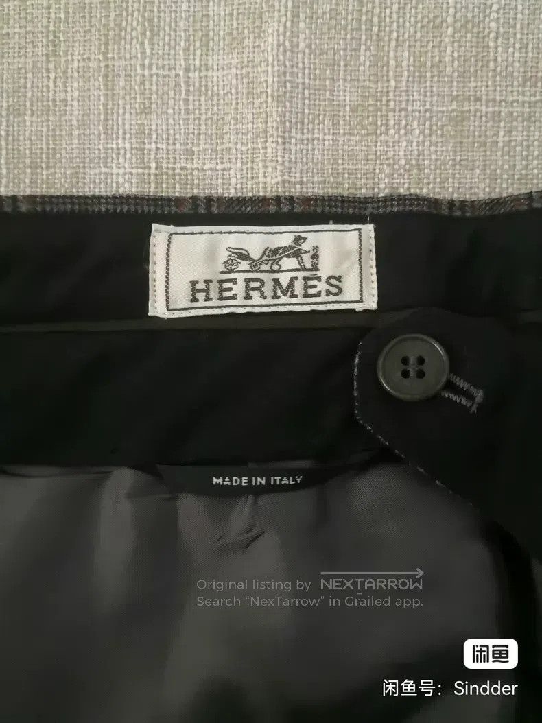 Hermes Hermes Wool casual trousers Size US 40 / EU 56 - 3 Thumbnail