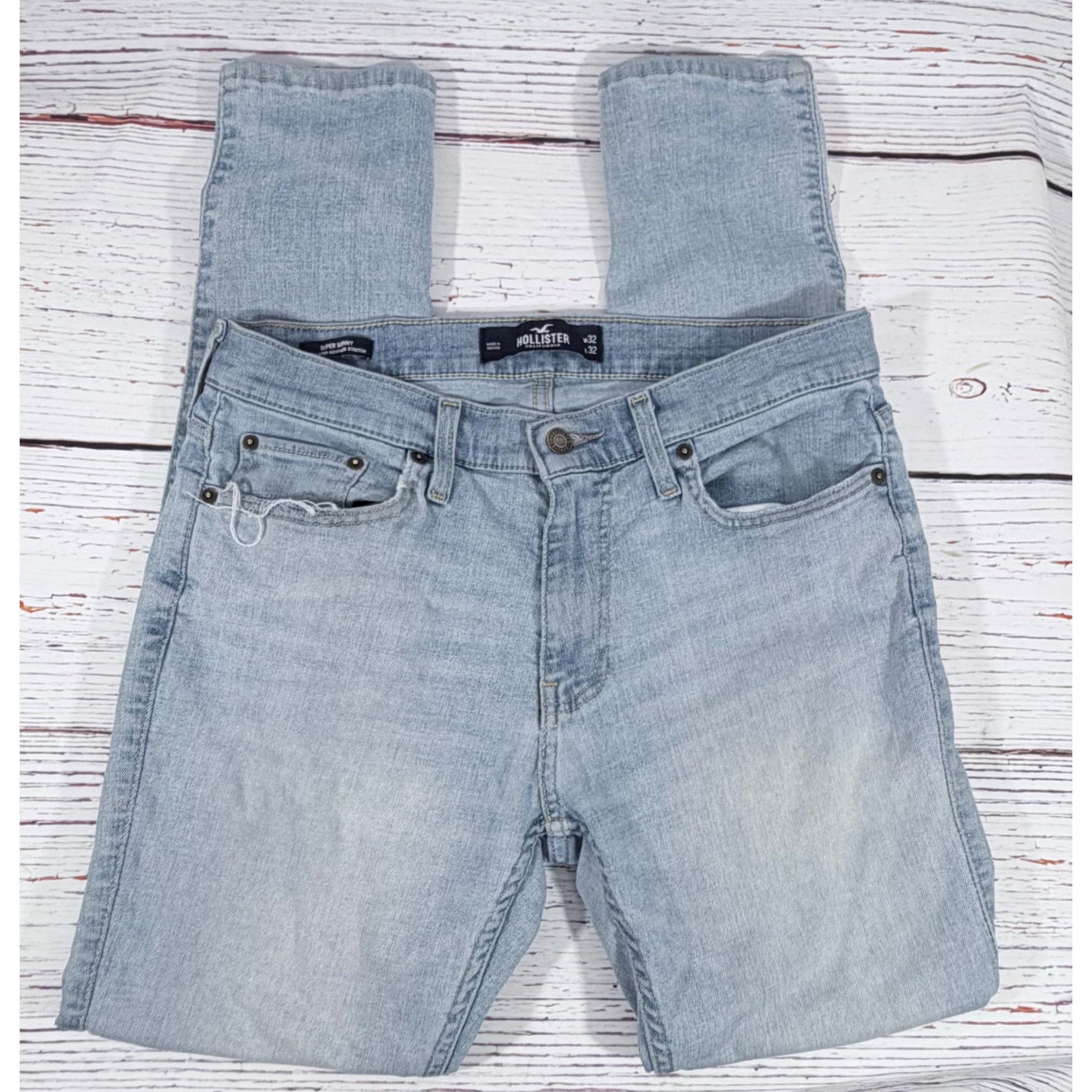 Hollister Hollister Super Skinny Light Wash Blue Jeans Mens Size 32 x Size US 32 / EU 48 - 1 Thumbnail