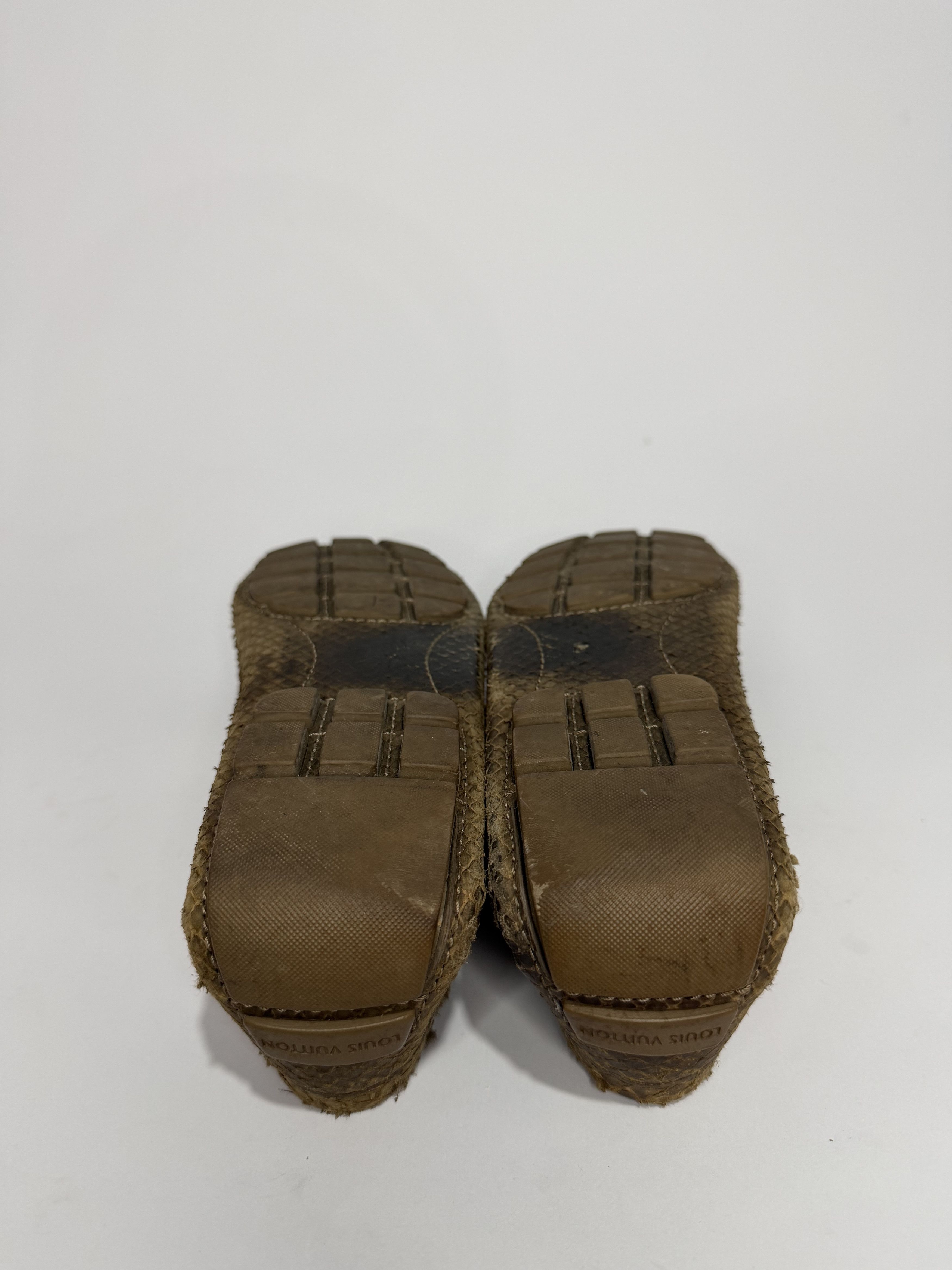 Louis Vuitton Louis Vuitton Brown Python Leather Monte Carlo Loafers Size US 10.5 / EU 43-44 - 6 Thumbnail