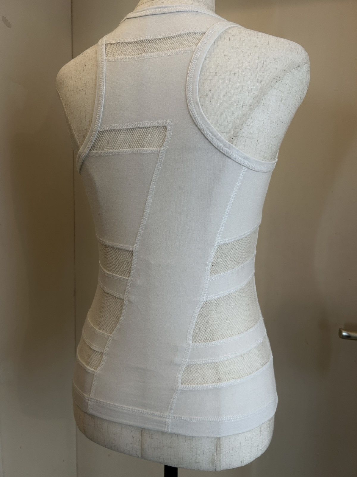 Dirk Bikkembergs 2000s mainline mesh inserts tanktop with "7" back motif Size S / US 4 / IT 40 - 8 Thumbnail