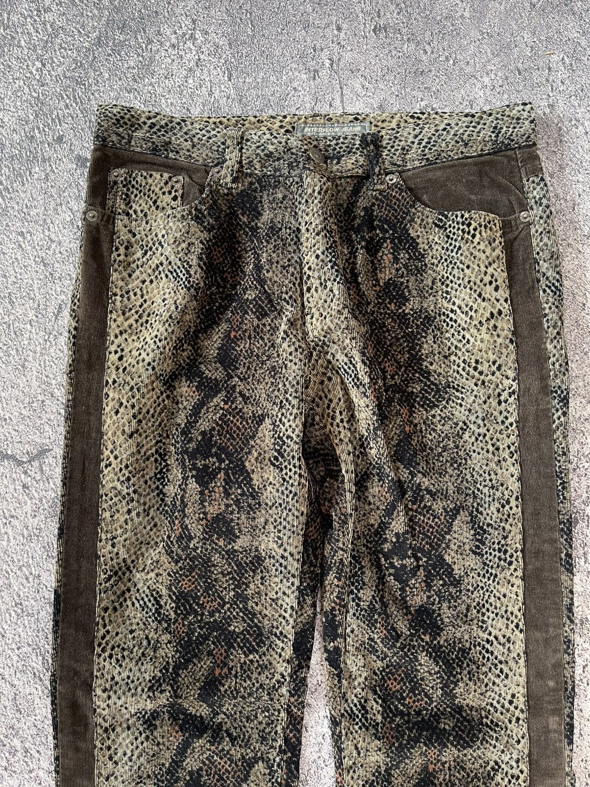 Japanese Brand Y2k interflow snakeskin “tornado mart style” jeans Size US 30 / EU 46 - 2 Thumbnail