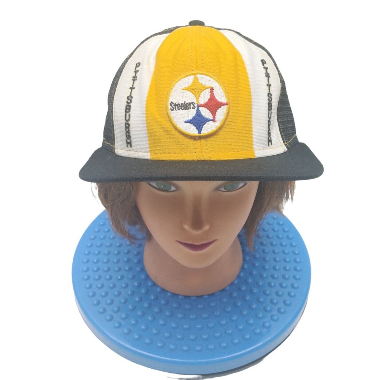 Aje Pittsburgh Steelers AJD Lucky Stripes NFL VTG 80's Snap Cap Size ONE SIZE - 3 Thumbnail