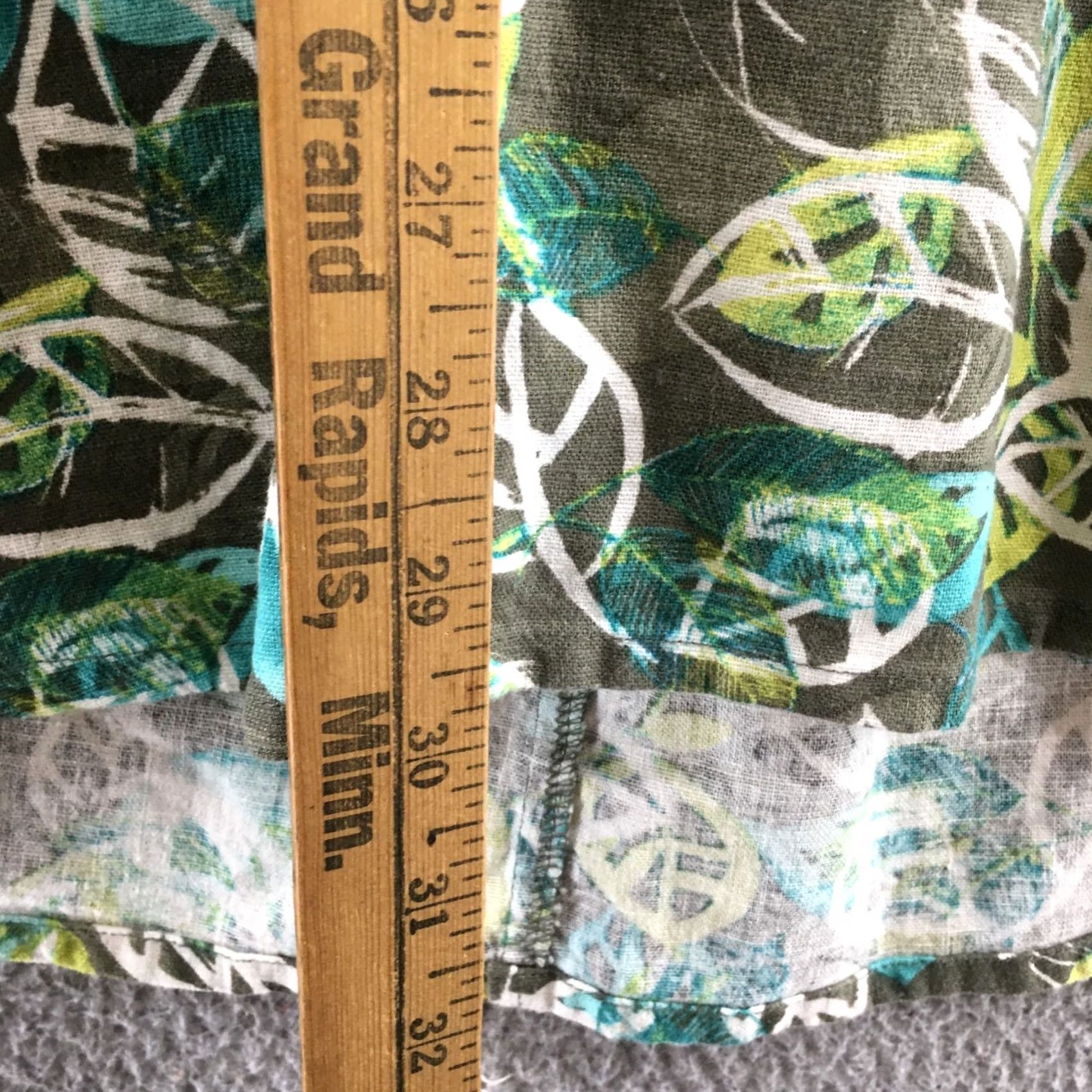 Vintage CJ Banks Maxi A-Line Skirt Womens 1X Plus Linen Blend Leaves Print Summer Casual Skirt Womens 1X Plus CJ Banks Linen Blend Leaves Print Summer Casual Size 40" / US 18 - 7 Thumbnail