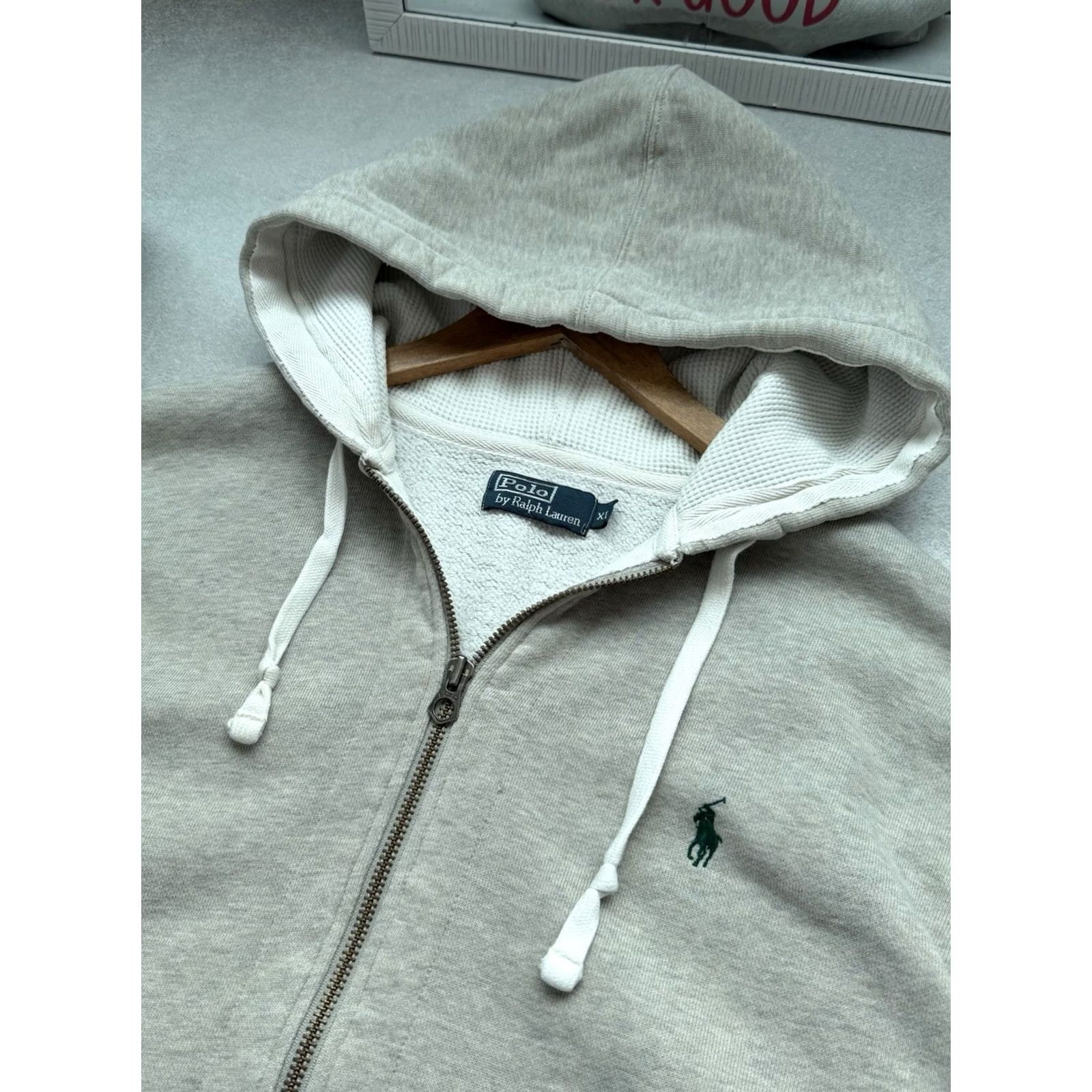 Polo Ralph Lauren VINTAGE Polo Ralph Lauren Hoodie Mens XL Gray Zip 90s City Classic Hip Hop Retro Sports Streetwear Logo Size US XL / EU 56 / 4 - 6 Thumbnail