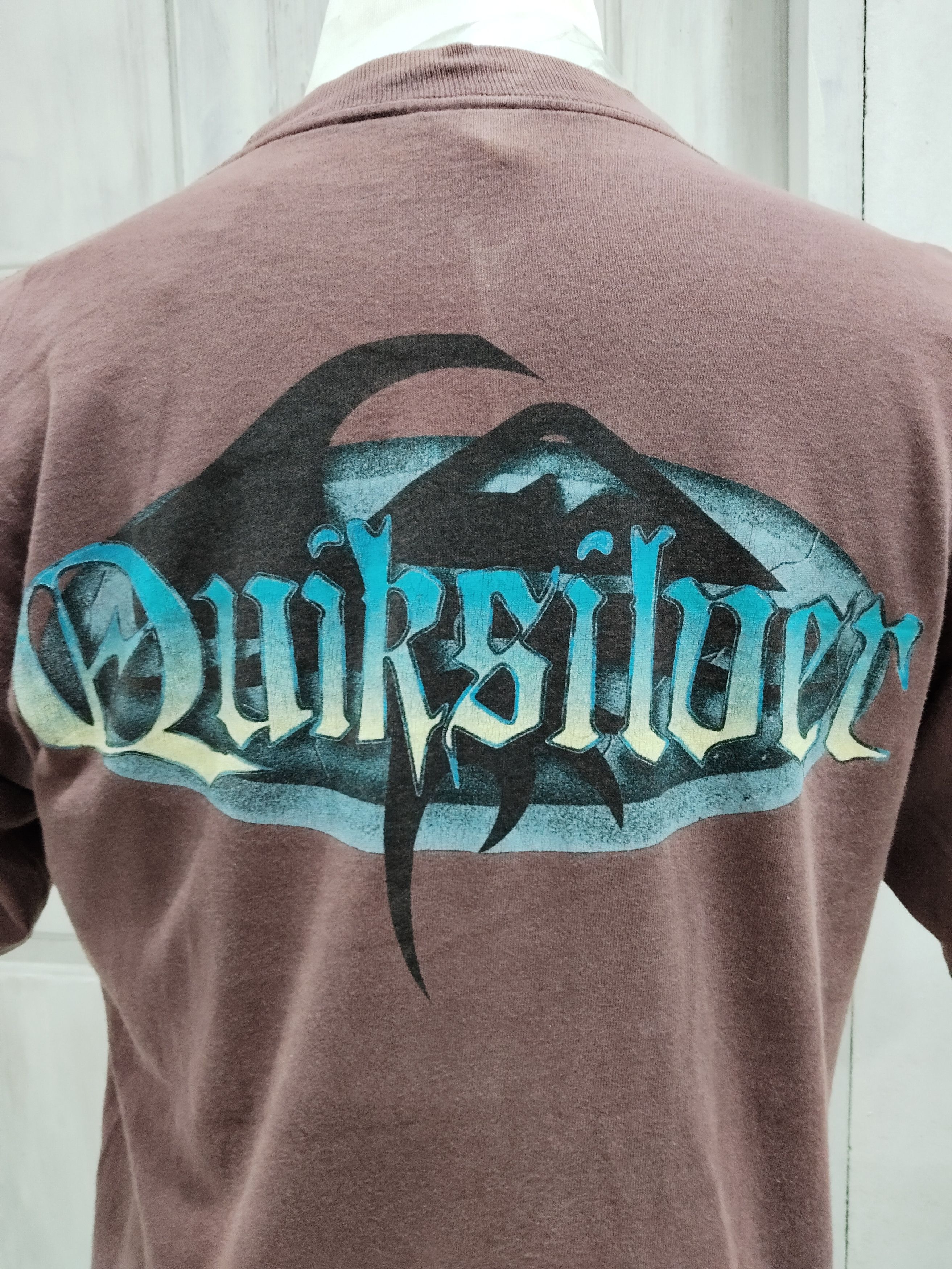 Quiksilver × Vintage Combo 2 Pieces Vintage Quicksilver Big Logo Tshirt Size US L / EU 52-54 / 3 - 6 Thumbnail