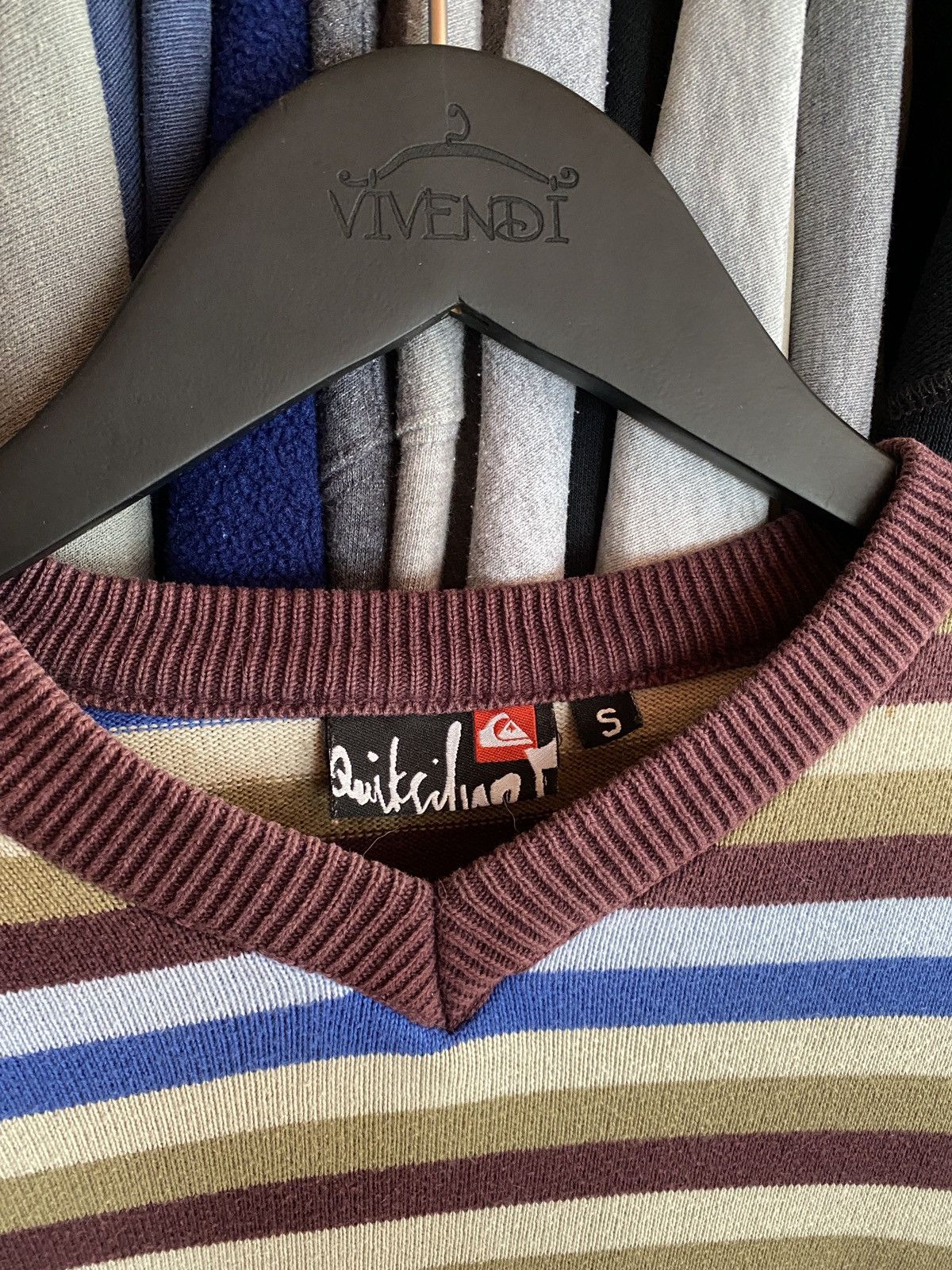 Quiksilver VINTAGE QUIKSILVER STRIPED SWEATER Y2k Surf Size US S / EU 44-46 / 1 - 3 Thumbnail