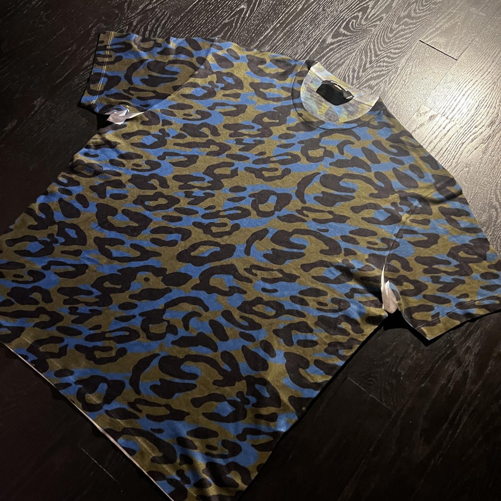 Dsquared2 DSquared2 Leopard Print Tee Shirt Green Blue Black Size US L / EU 52-54 / 3 - 2 Thumbnail
