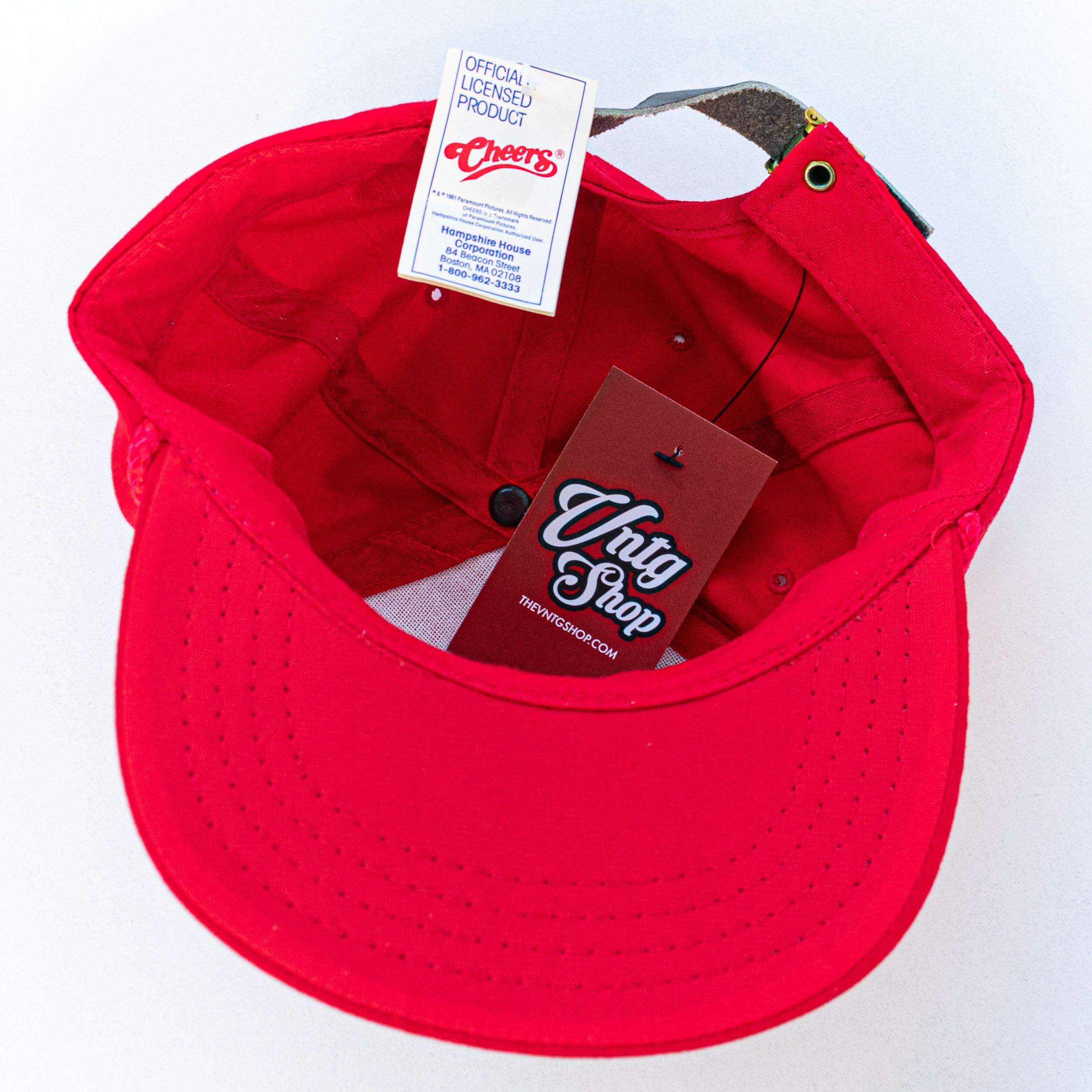 Vintage Cheers TV Show Rope Hat Strap Back Paramount 1991 NWT VTG Size ONE SIZE - 3 Thumbnail