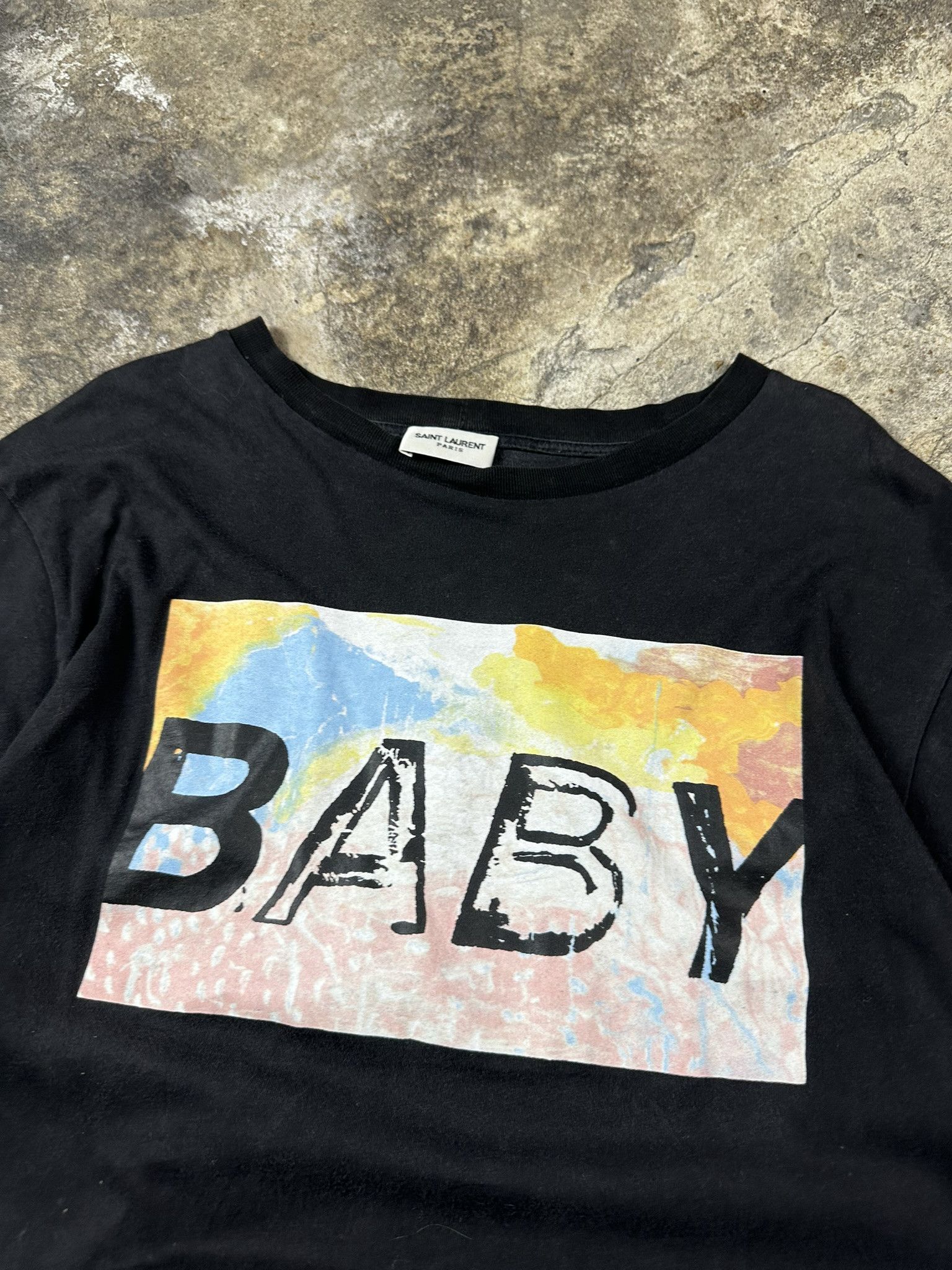 Hedi Slimane × Saint Laurent Paris Hedi's Saint Laurent Paris Baby T-shirt Size US L / EU 52-54 / 3 - 4 Thumbnail