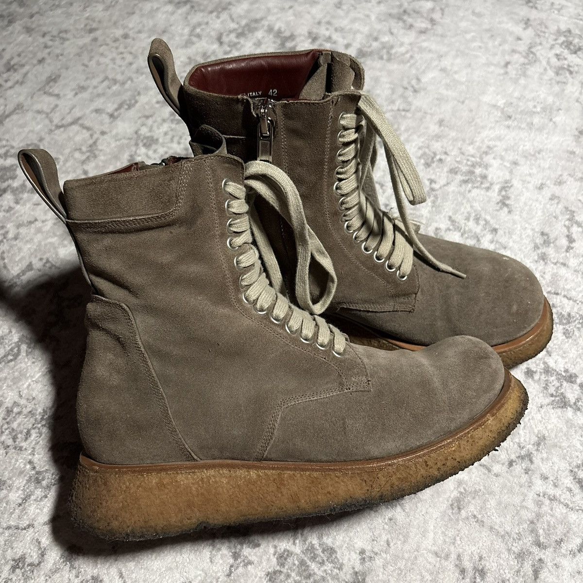 Rick Owens Rick Owens Mainline SS21 Phlegethon Para Combat Boots Dust Size US 9 / EU 42 - 1 Thumbnail