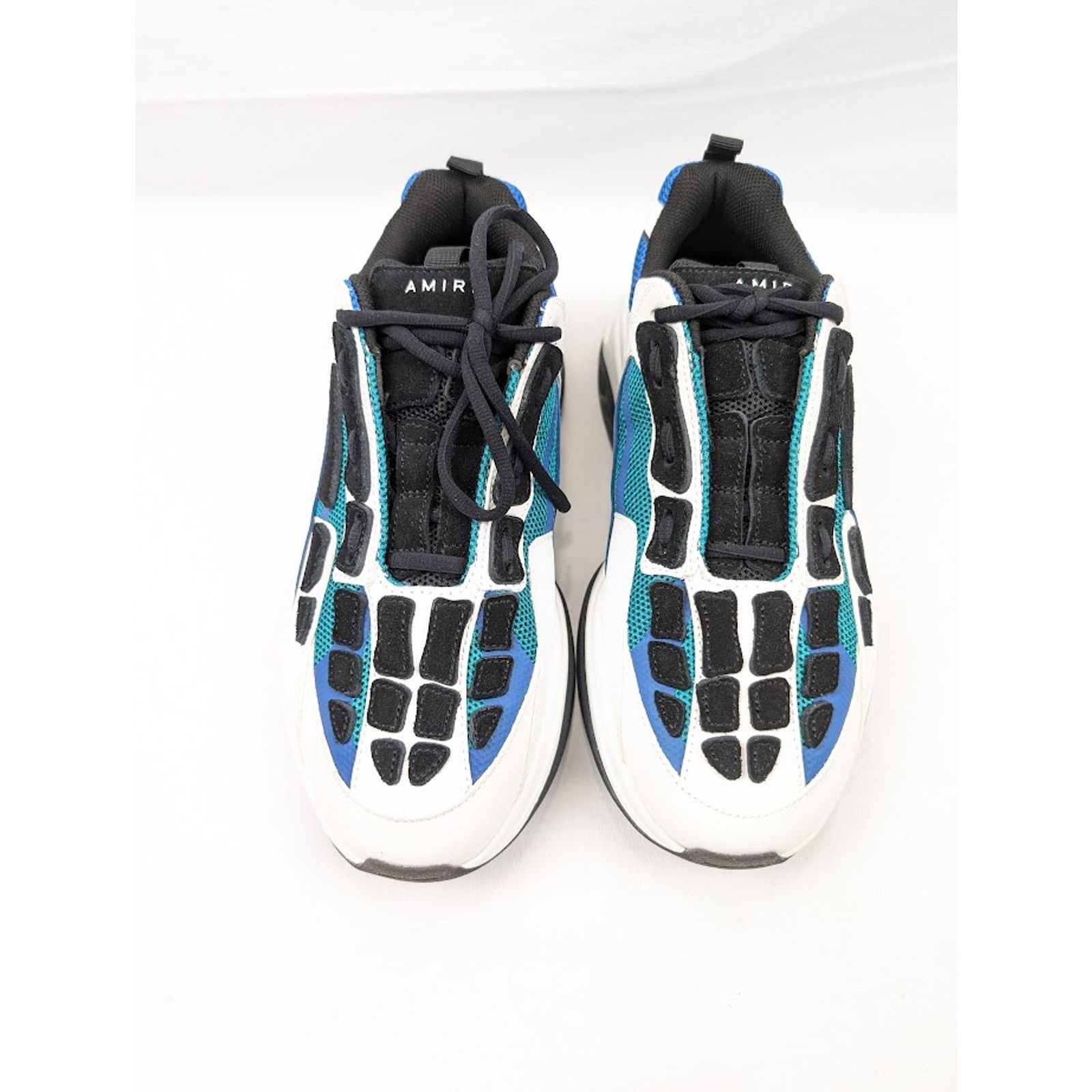 Amiri o1rshd1 Bone Runners in Teal/Blue/Black Size US 12 / EU 45 - 15 Thumbnail