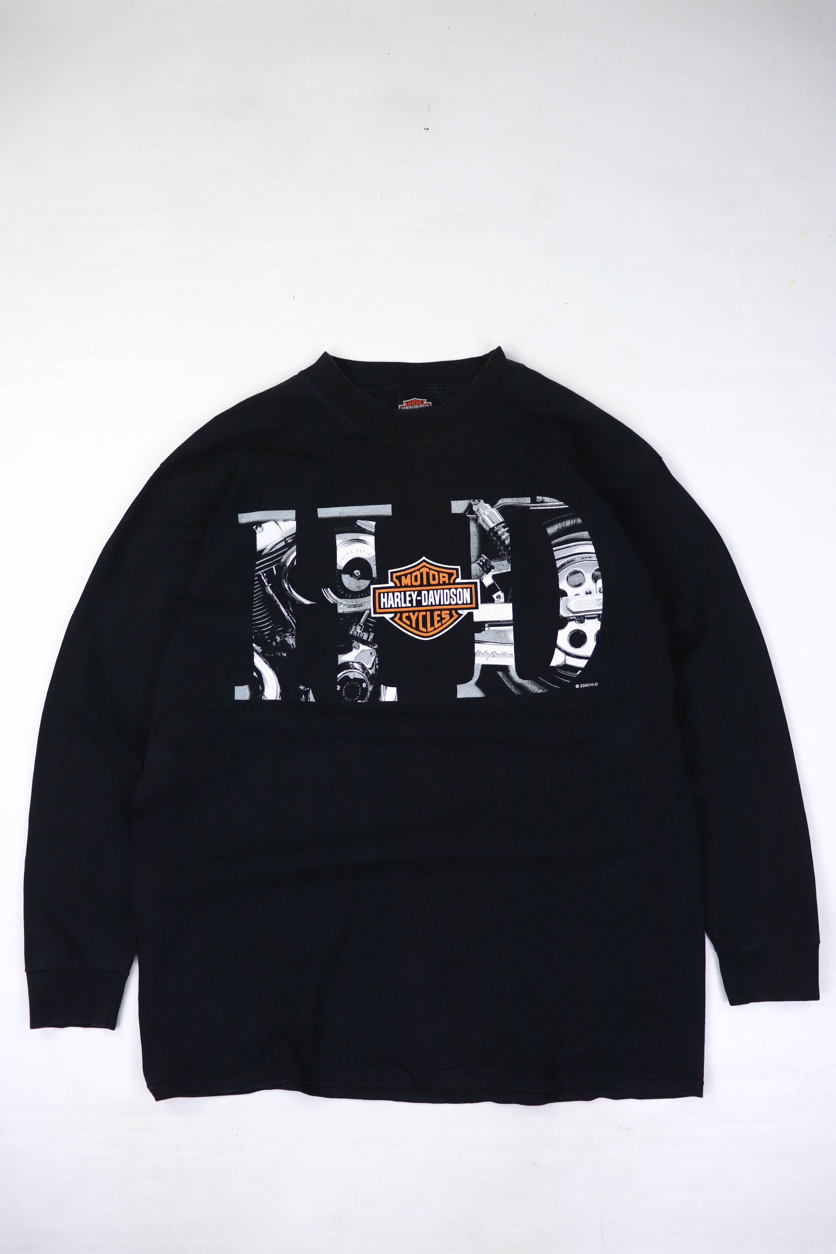 Harley Davidson 00s Vintage Harley Davidson Baja Mexico Big Logo Long Sleeve Size US XL / EU 56 / 4 - 2 Thumbnail