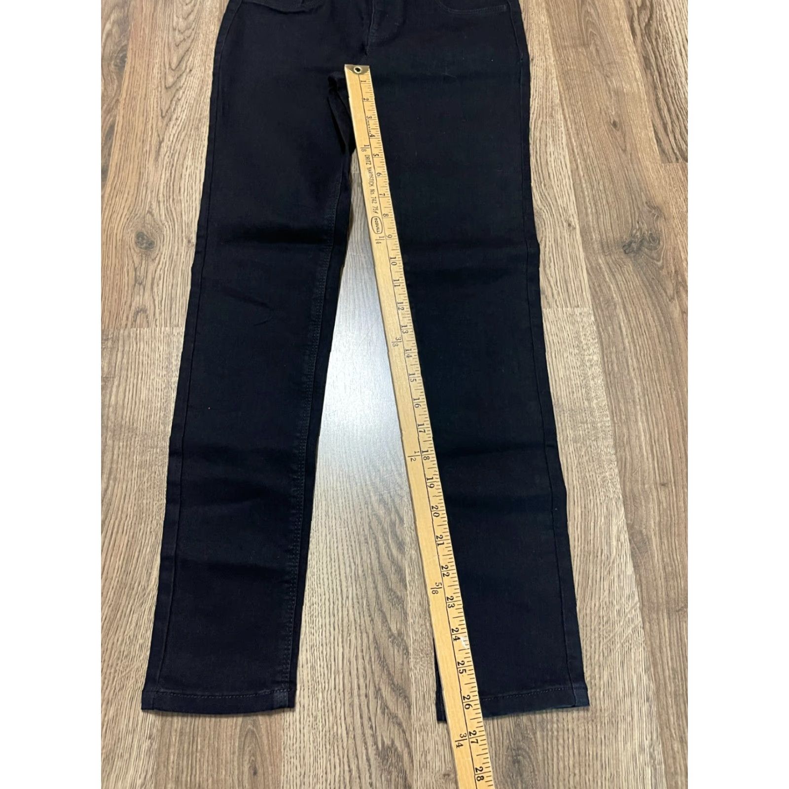 Vintage SO Jeans Women's Size 12 Black Jegging Adjustable Waist Pockets NWT Size 34" / US 12 / IT 48 - 4 Thumbnail