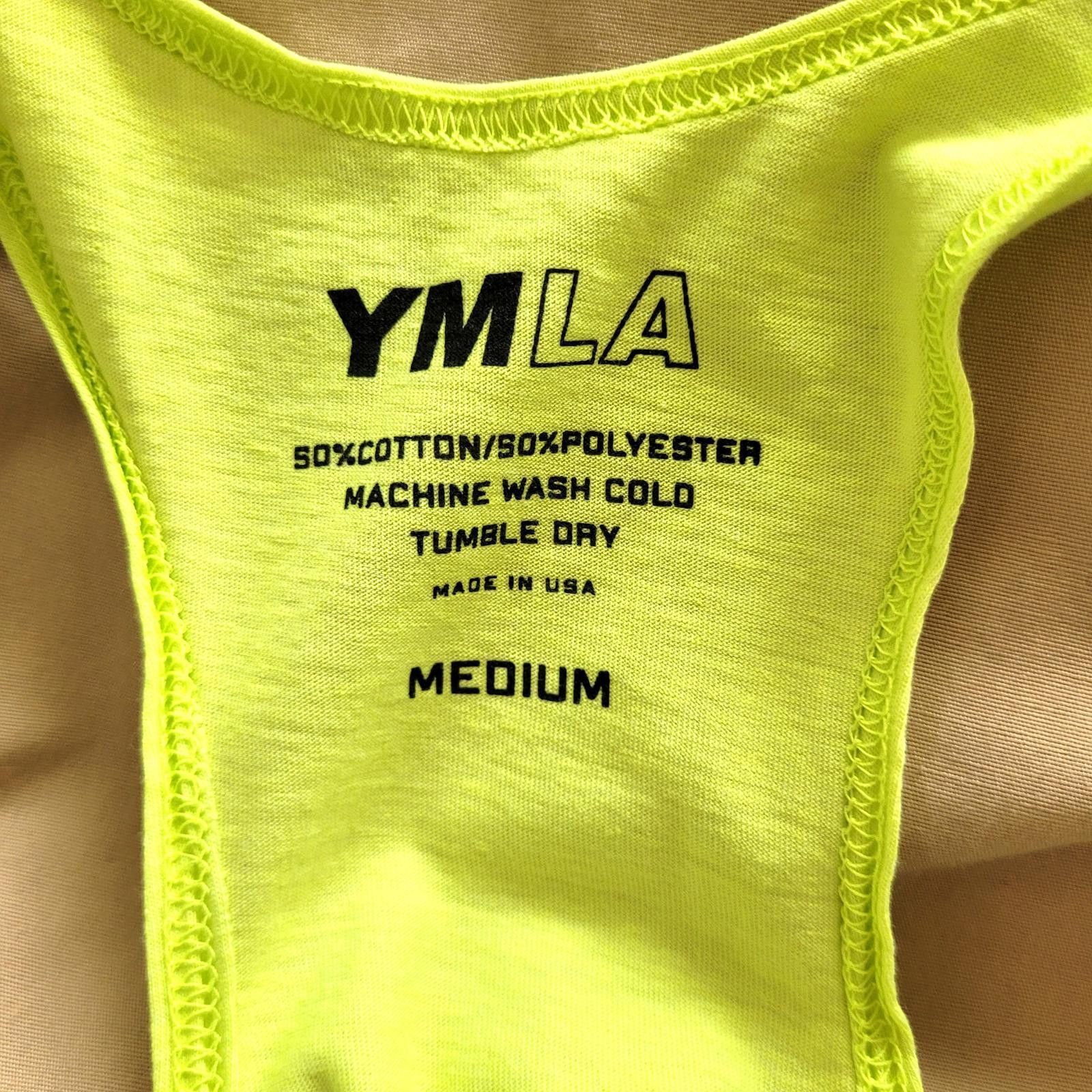 Other YMLA Men's Medium Neon Yellow Racerback Tank Top NEW Size US M / EU 48-50 / 2 - 3 Thumbnail
