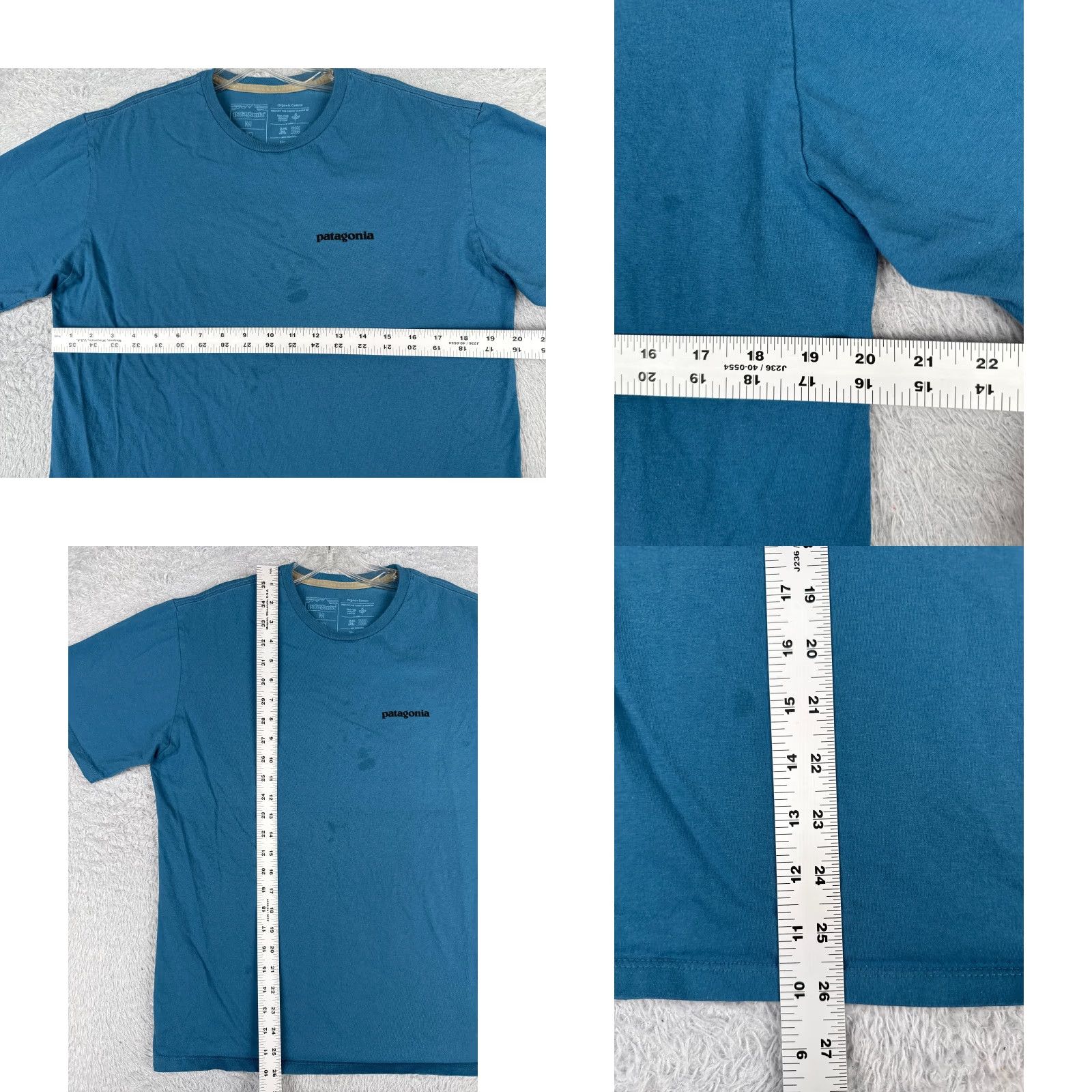 Patagonia Patagonia Shirt Men Medium Blue Short Sleeve Crew Neck 100% Cotton Logo All Seasons Outdoor Mens Size US M / EU 48-50 / 2 - 8 Thumbnail