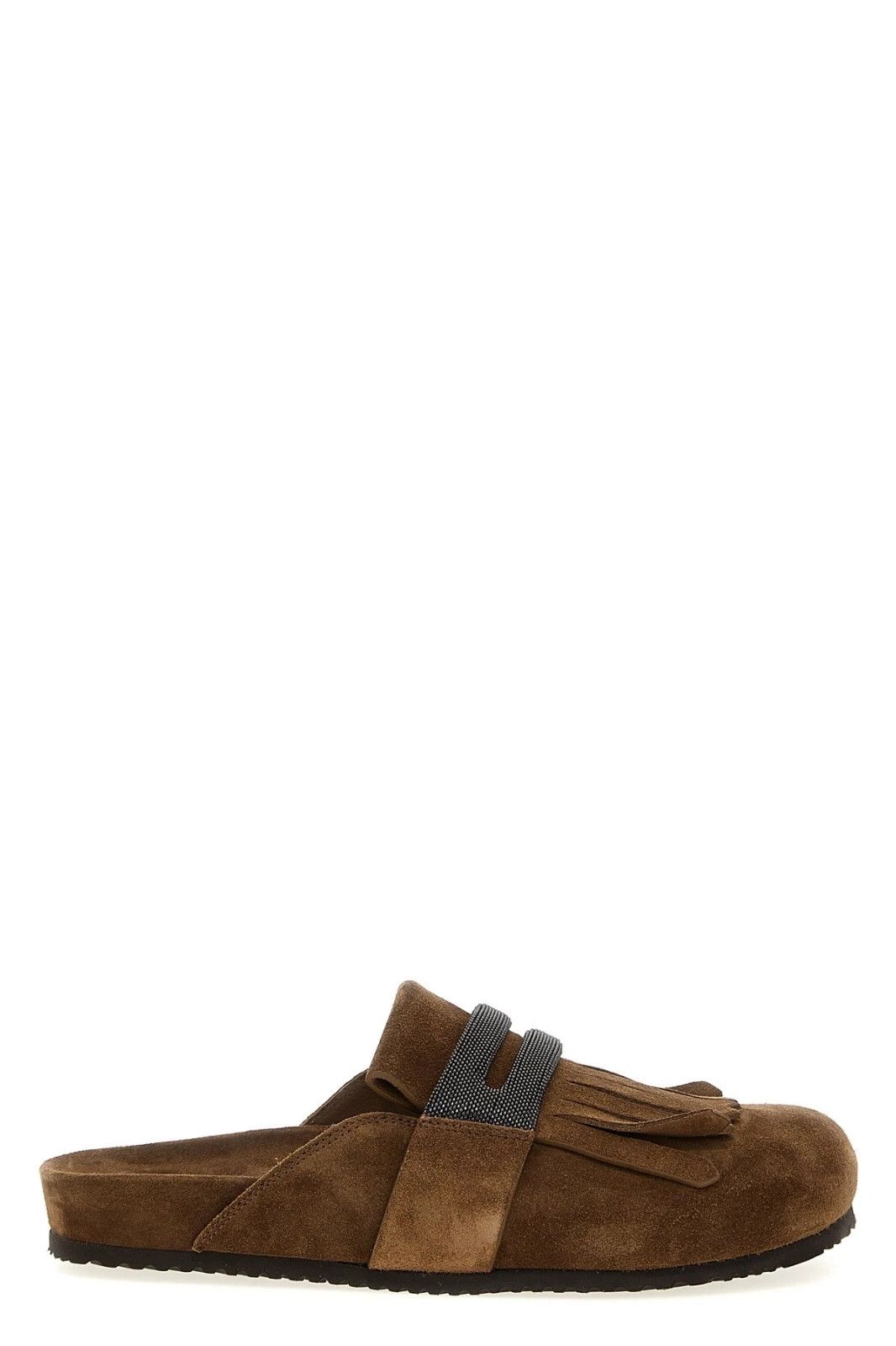 Brunello Cucinelli BRUNELLO CUCINELLI Brown Suede Sabots New & Authentic Size US 6 / IT 36 - 5 Thumbnail