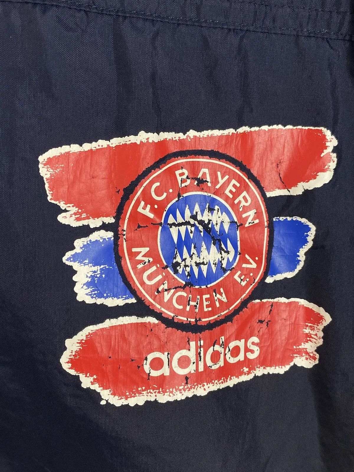 Adidas 90s Vintage Rare Adidas x F.C. Bayern Munchen Light Jacket Size US M / EU 48-50 / 2 - 5 Thumbnail