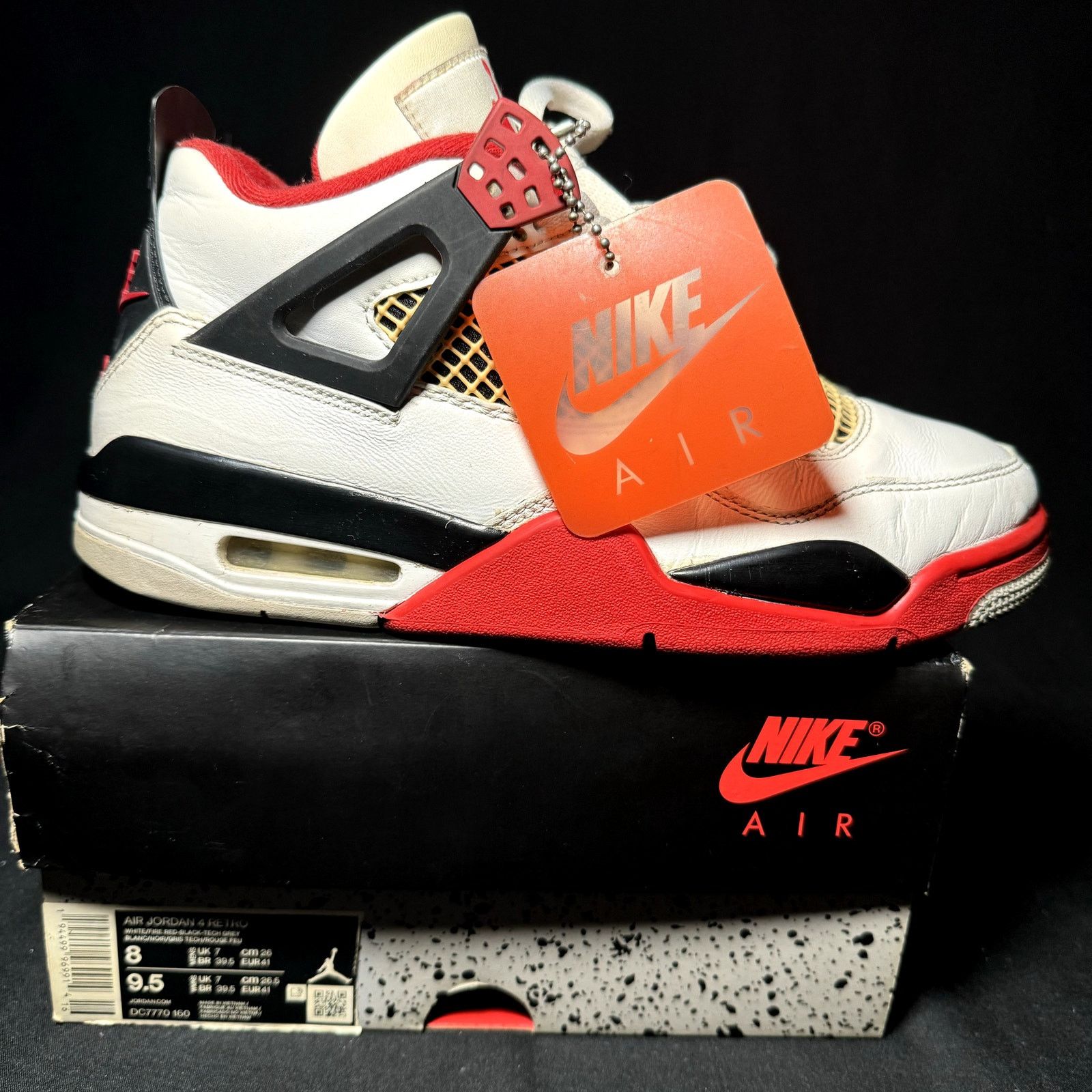 Jordan Brand × Nike Size 8 - Nike Air Jordan 4 Retro OG Fire Red 2020 Men' Shoes Size US 8 / EU 41 - 1 Thumbnail