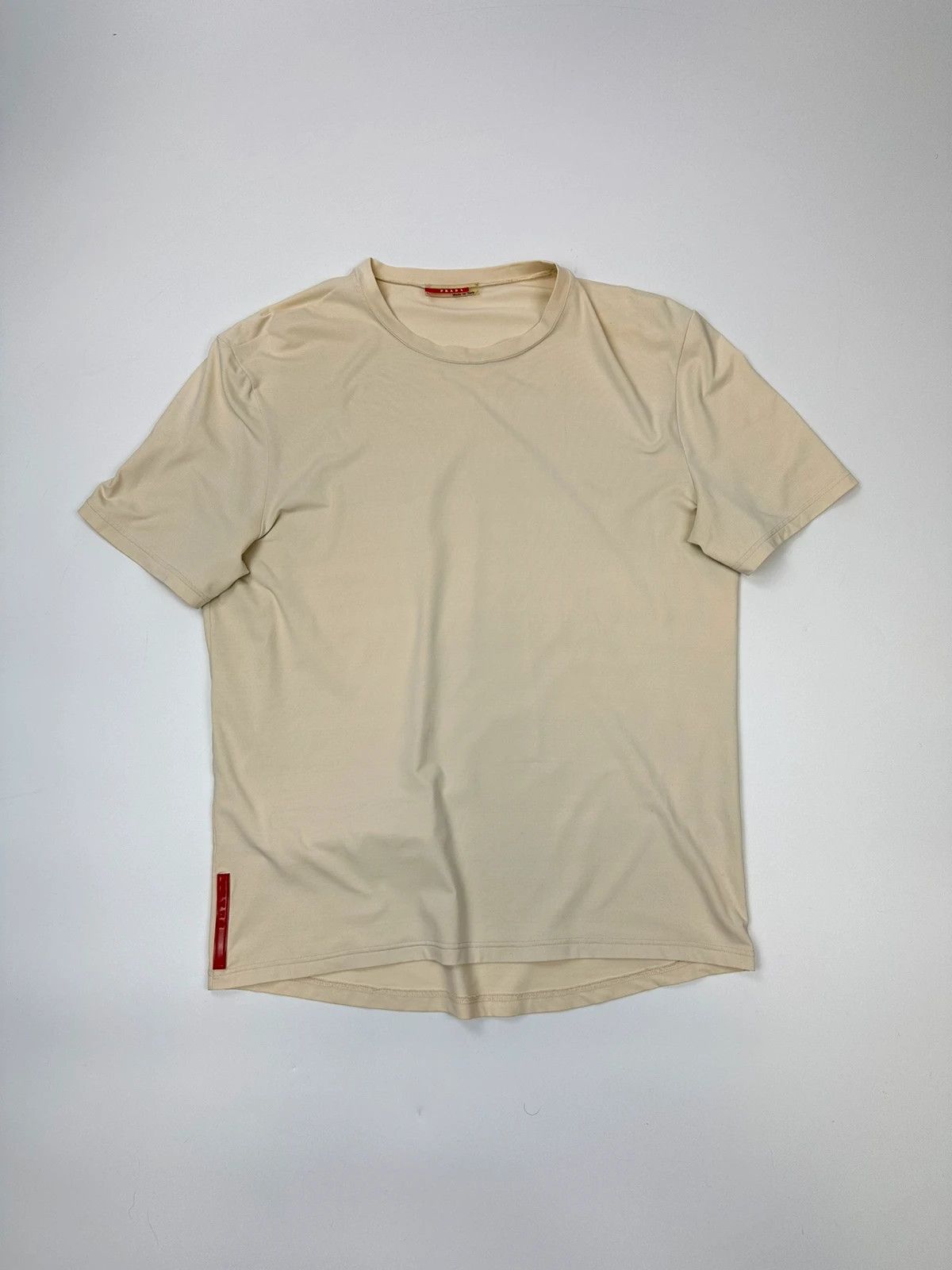 Prada Prada Sport 00’s Beige Tee Short Sleeves Zip Pocket Size US M / EU 48-50 / 2 - 1 Thumbnail