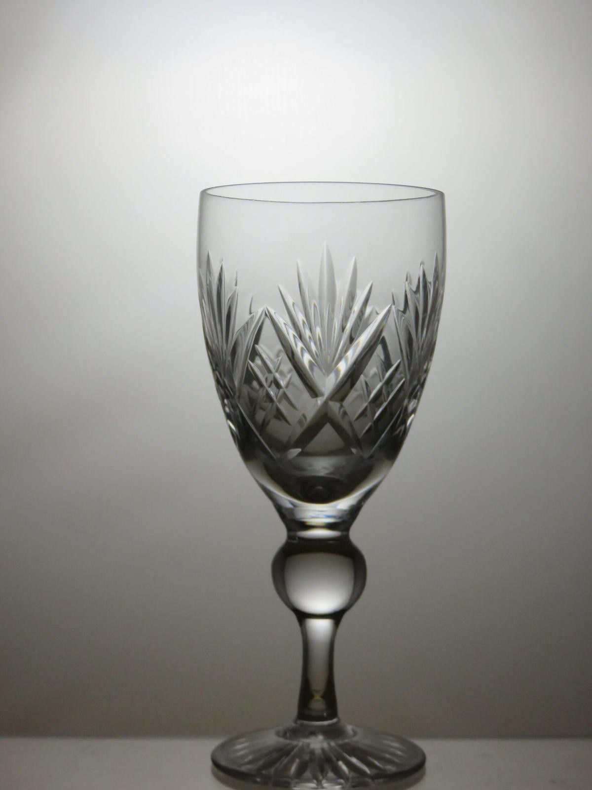 Uniform Bridge Bridge Crystal Cut Glass Water Goblet Glass 6 1/4" Size ONE SIZE - 2 Thumbnail