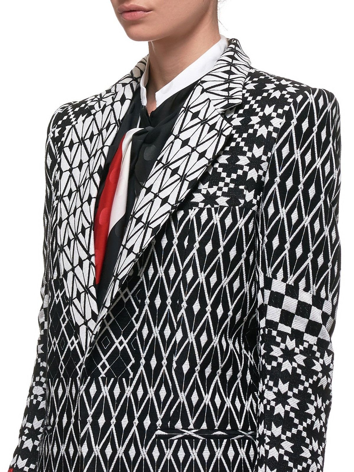 Haider Ackermann Last Size Haider Ackermann Embroidered Pattern Mix Blazer Size XS / US 0-2 / IT 36-38 - 4 Thumbnail