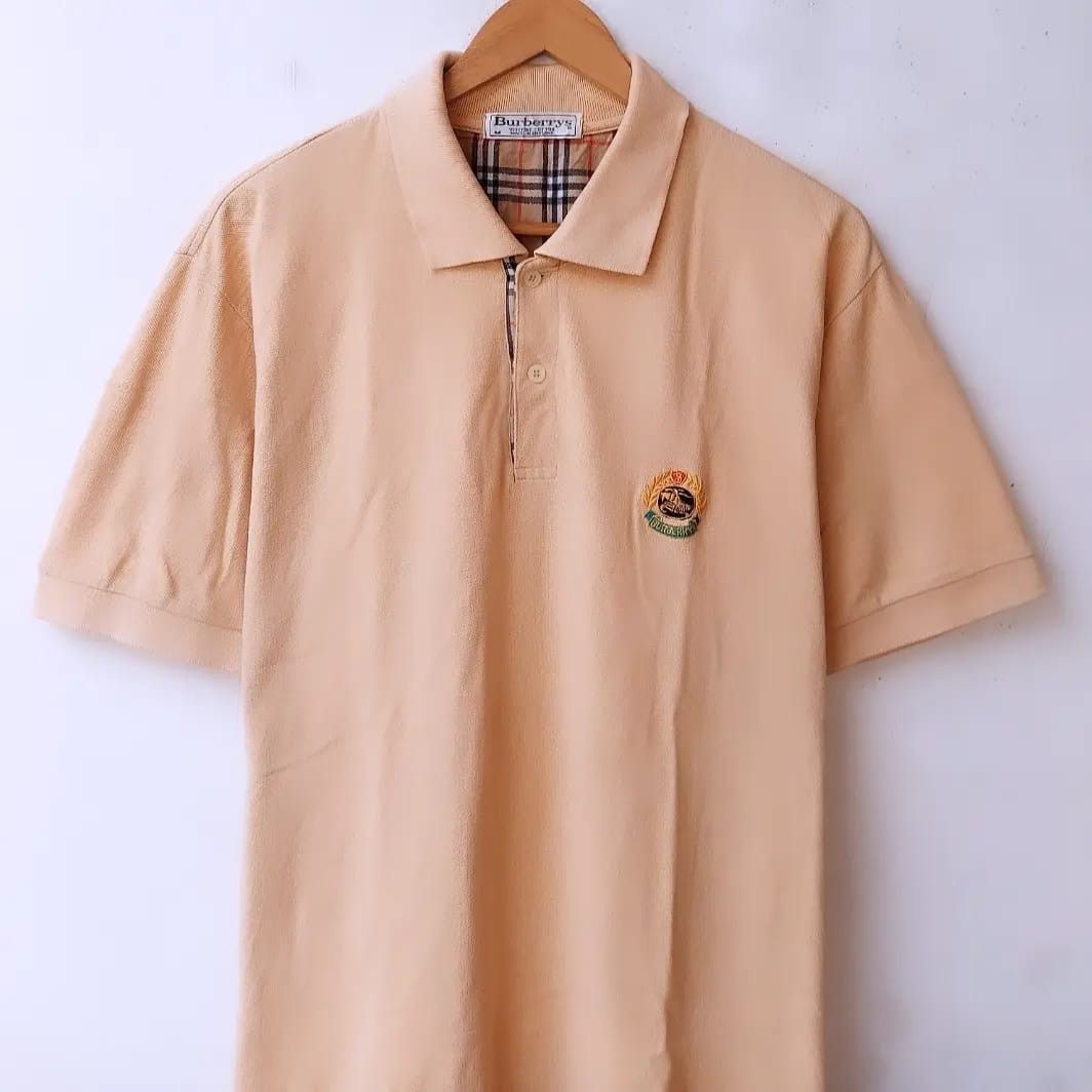 Burberry × Burberry Prorsum × Vintage Vintage 90s Burberrys Polo Shirt Size US M / EU 48-50 / 2 - 2 Thumbnail