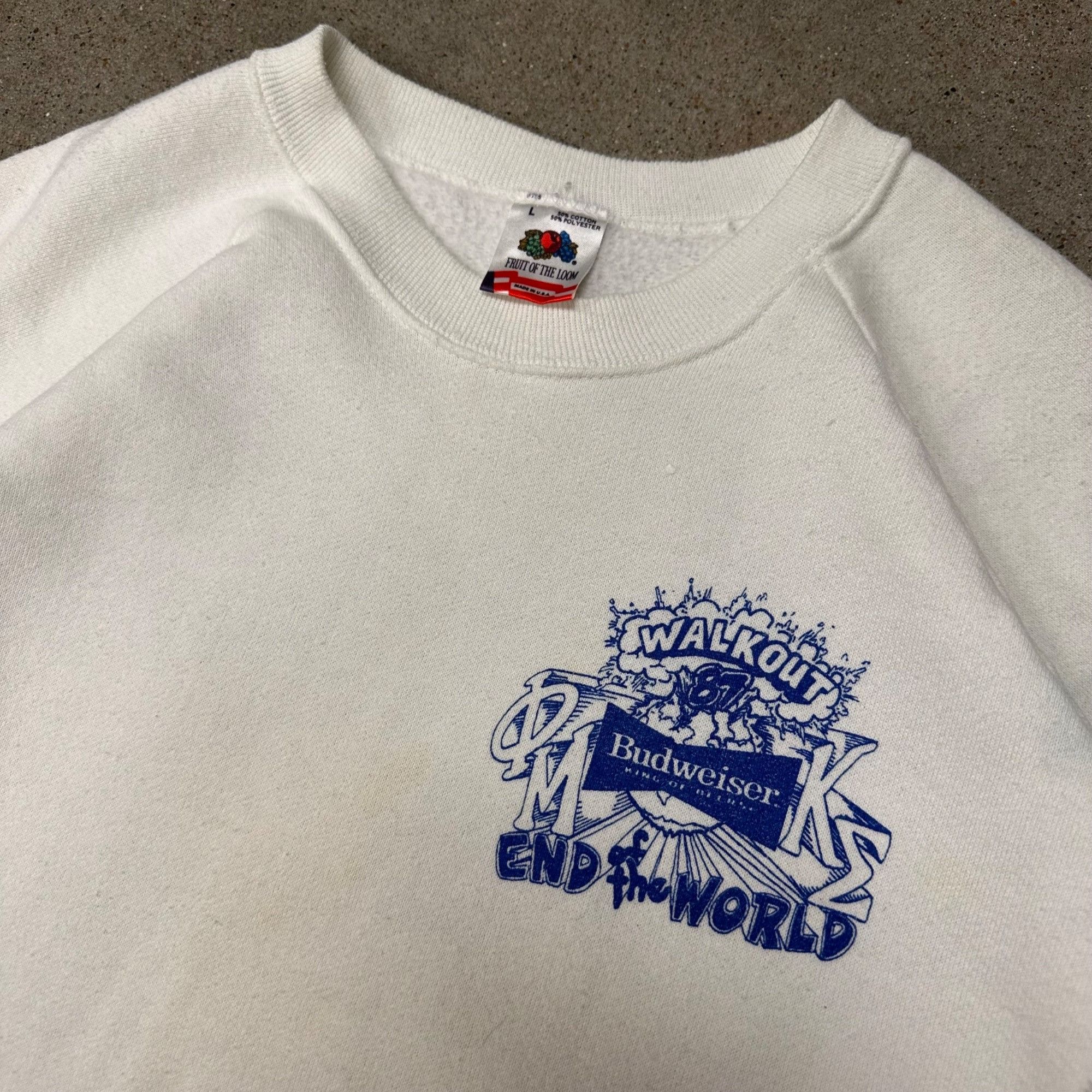 Vintage Vintage 1987 Budweiser Kappa Sigma Phi Mu Walkout Party Swea Size US M / EU 48-50 / 2 - 3 Thumbnail