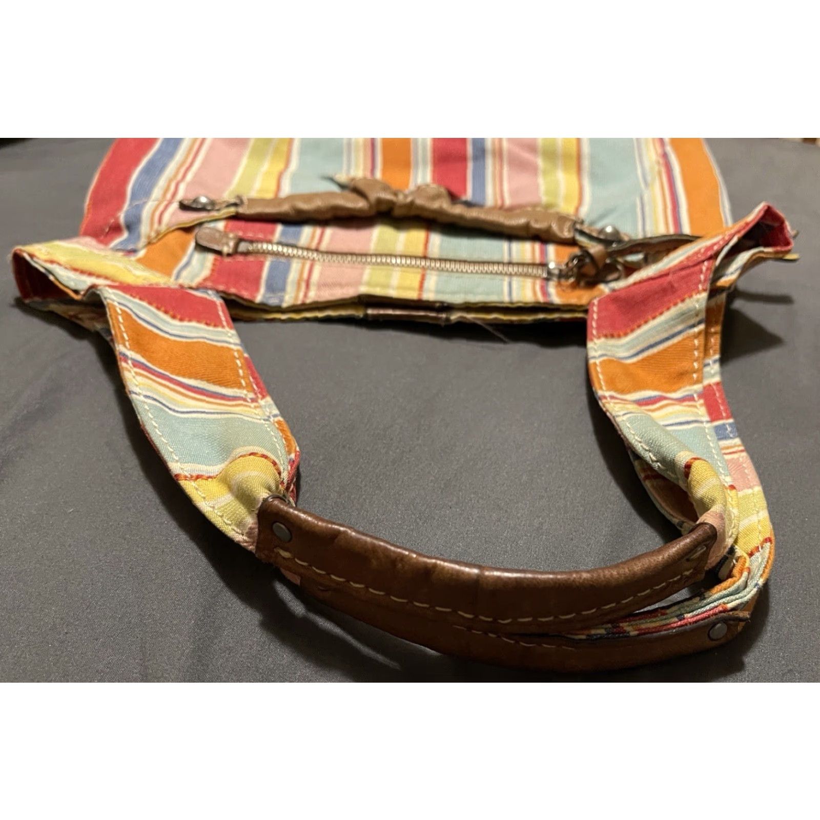 Fossil FOSSIL Original Brand Canvas Crossbody Bag Women Medium Multicolor Floral Organizer Adjustable Strap - Travel Purse Size ONE SIZE - 5 Thumbnail