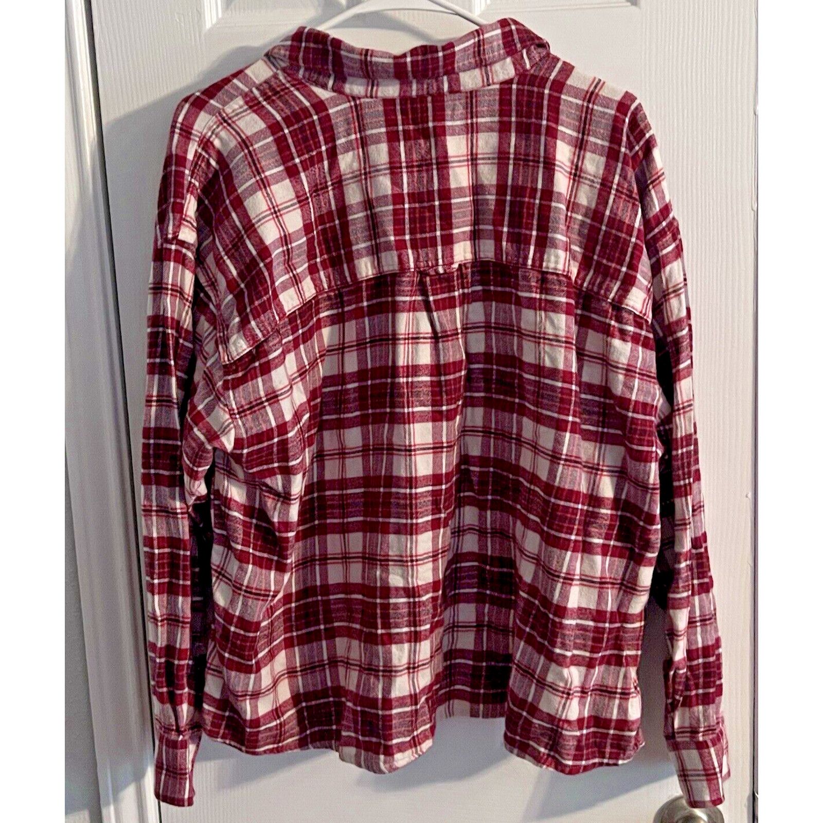 Levi's Levi Shirt Woman XXL Red Plaid Crop Button Grunge Skater Y2K Size XXL / US 16-18 / IT 52-54 - 4 Thumbnail