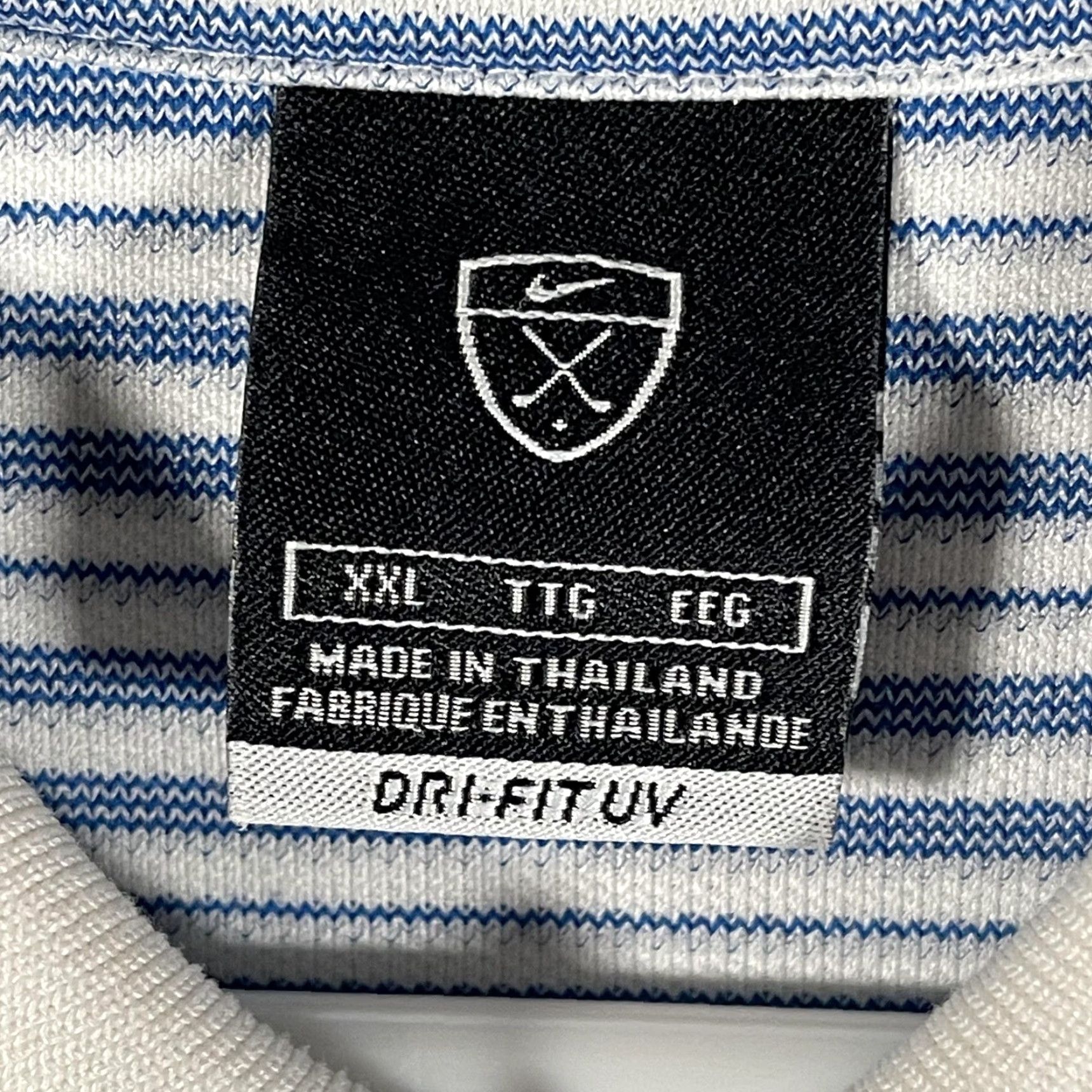 Nike Nike Dri-FIT Doral Polo Shirt Mens 2XL Blue White Striped Short Sleeve Golf Shirt Size US XXL / EU 58 / 5 - 6 Thumbnail