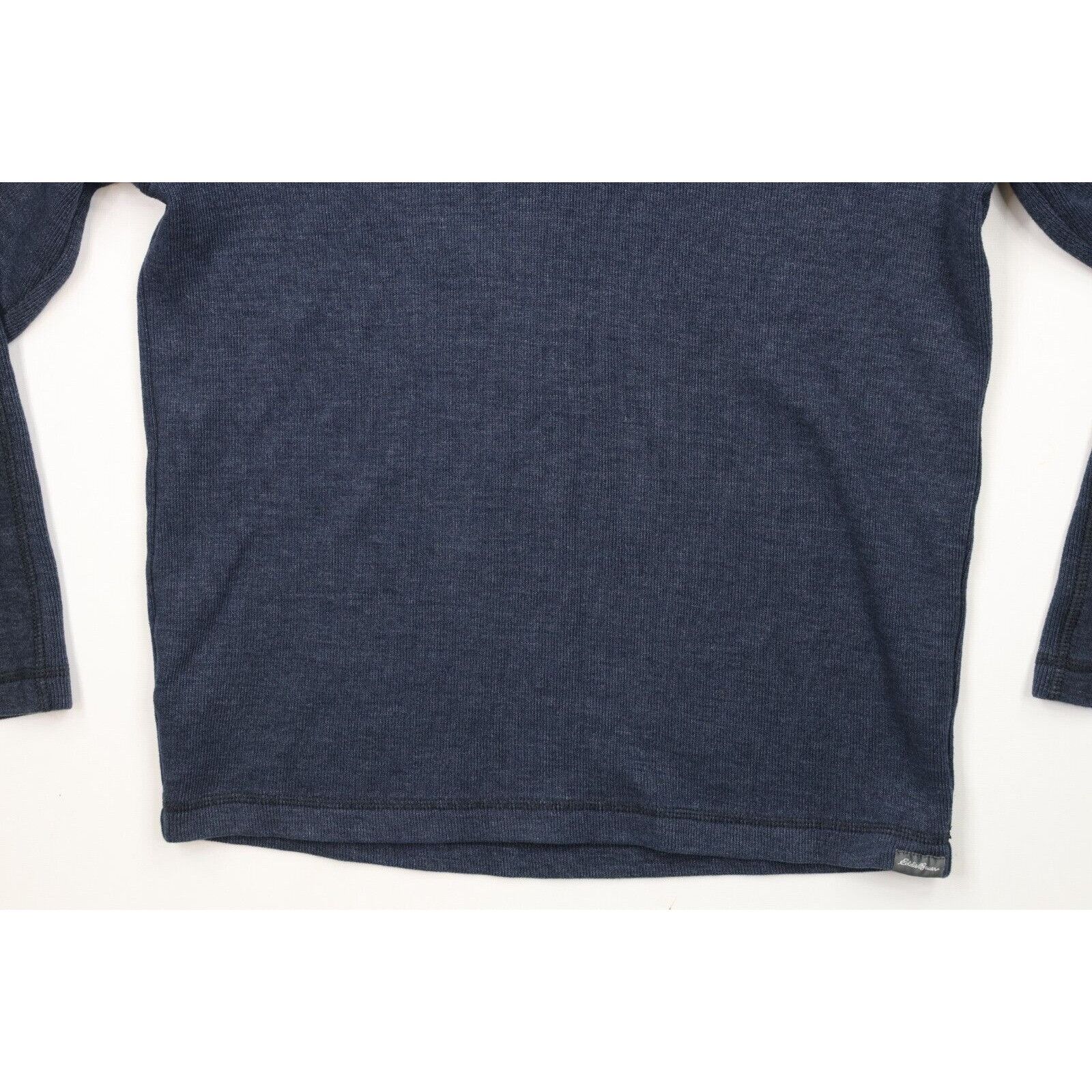 Eddie Bauer × Vintage Y2K Eddie Bauer Faded Spell Out Ribbed Knit Half Zip Sweater Size US S / EU 44-46 / 1 - 4 Thumbnail