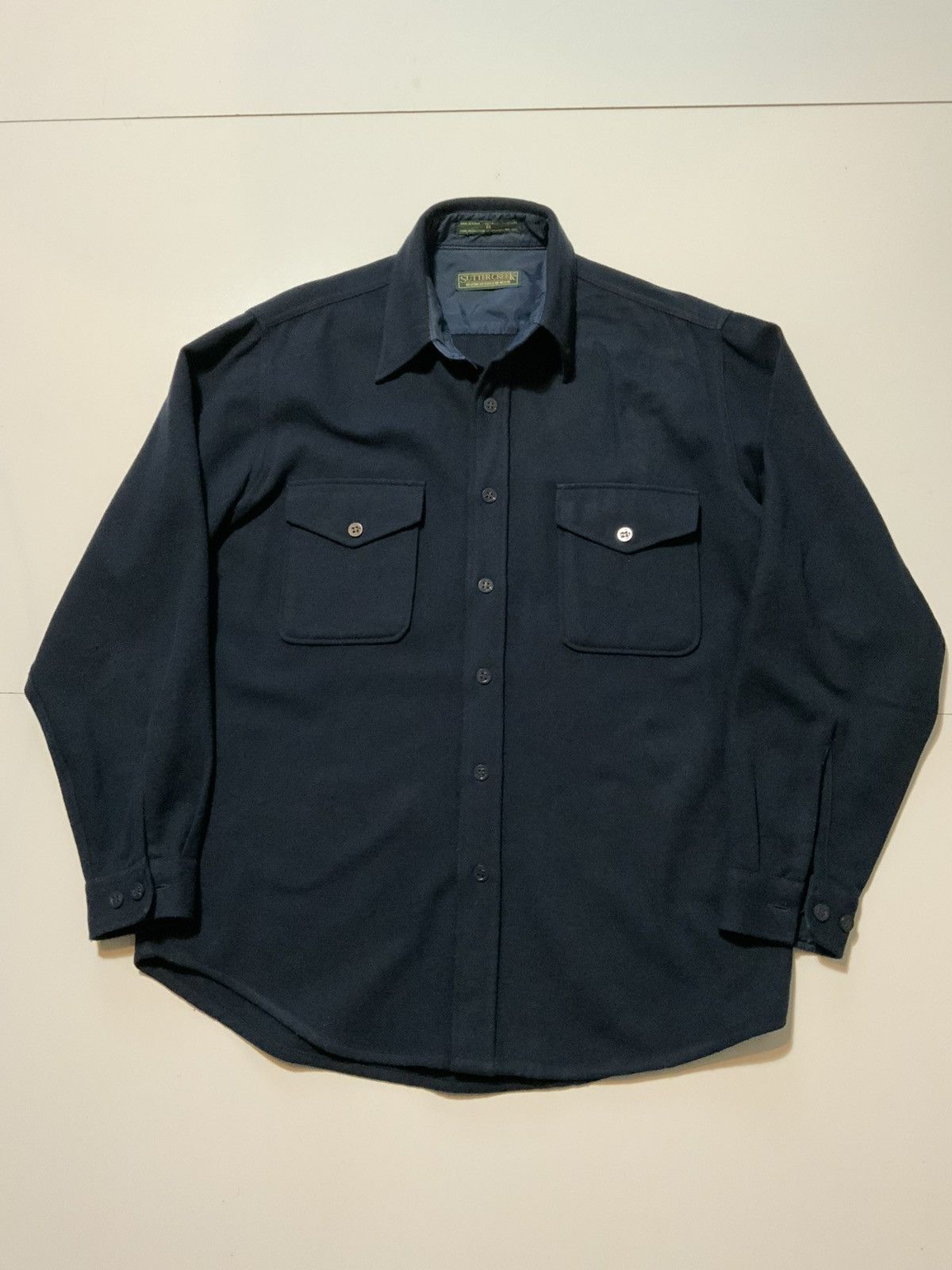Levi's × Vintage Vintage Sutter Creek Levis Wool Flannel Button Shirt Size US M / EU 48-50 / 2 - 1 Thumbnail