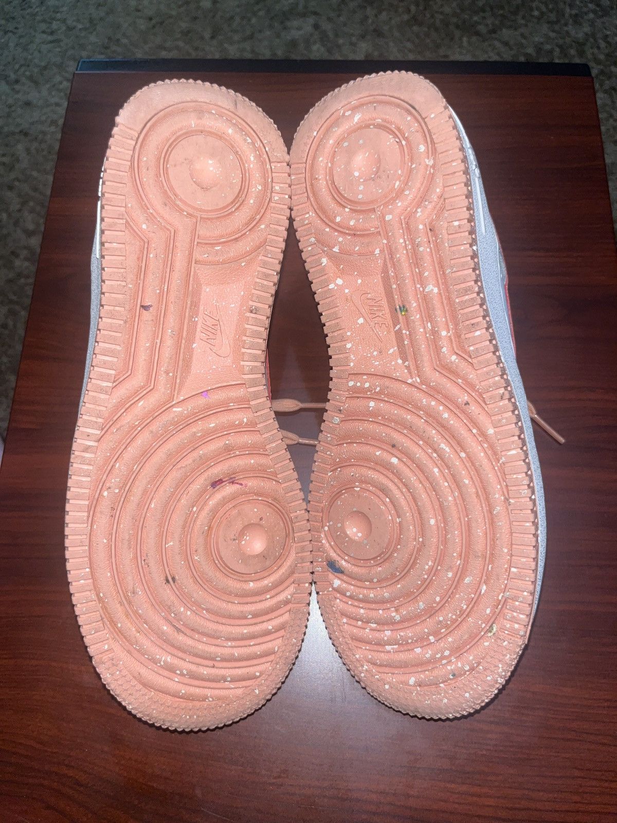 Nike Air Force 1 LV8 GS 'White Light Madder Root Speckled' Size US 5.5 / IT 35.5 - 5 Thumbnail