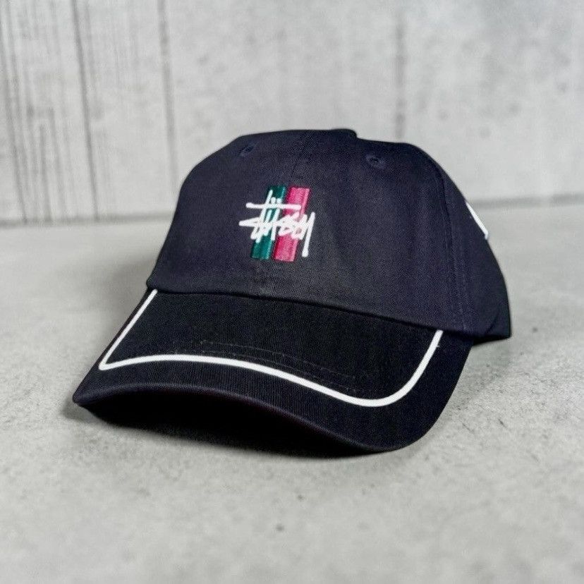Stussy Stüssy Helvetica Logo Cadet Cap Black | Grailed