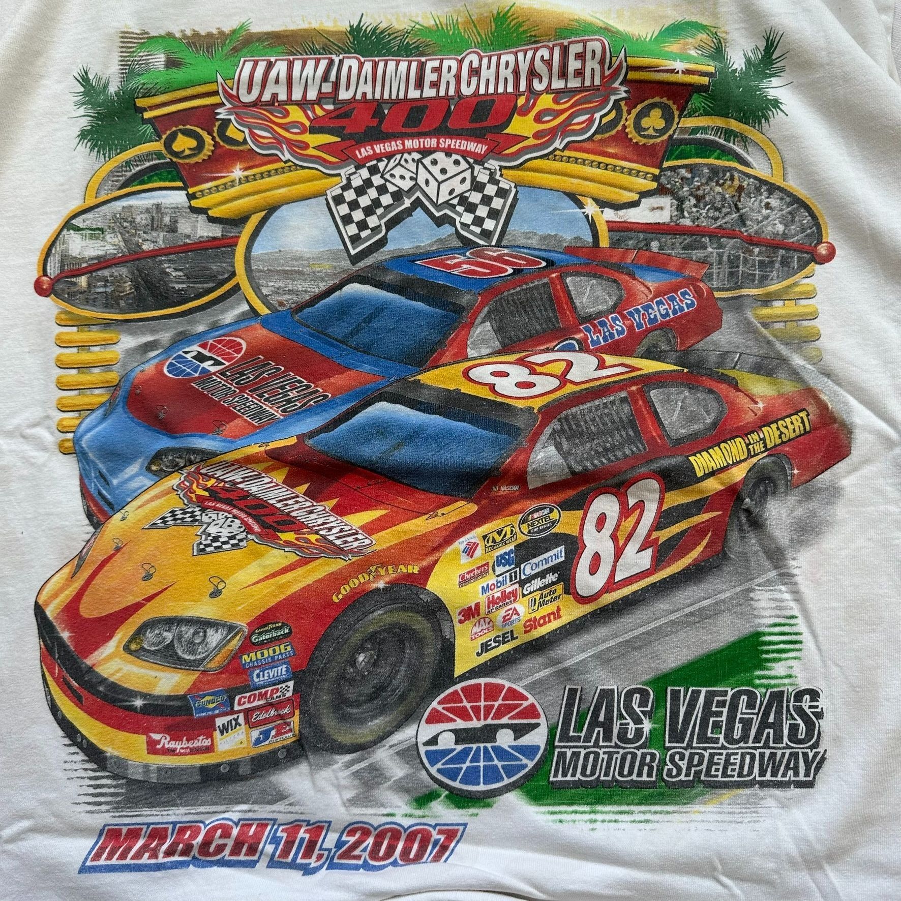 NASCAR Vintage 2007 NASCAR Las Vegas 400 T-Shirt Y2K Nextel Cup Rac Size US L / EU 52-54 / 3 - 2 Thumbnail