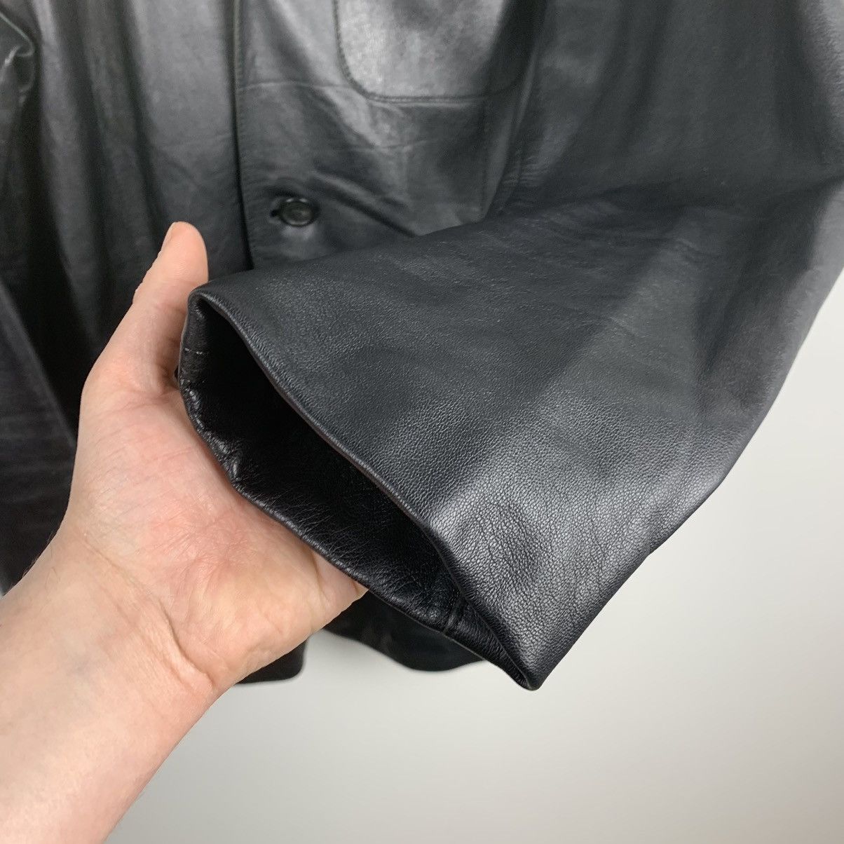 Gianfranco Ferre Vintage Gianfranco Ferre Black Leather Jacket Y2K Size 52 Size US L / EU 52-54 / 3 - 14 Thumbnail