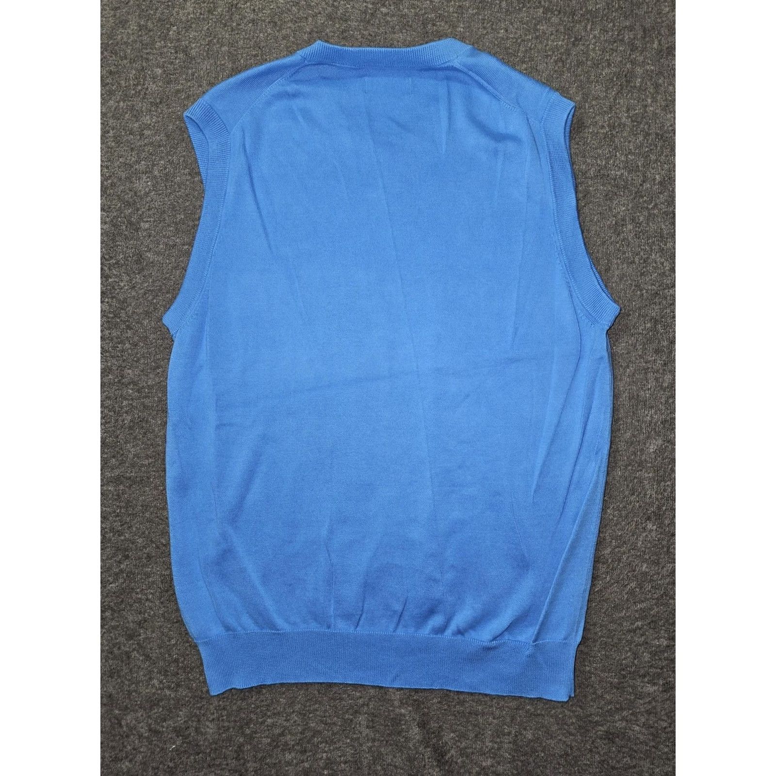 Chaps Chaps Mens V-Neck Knit Vest Blue 100% Cotton Sleeveless Regular L Short description: Pullover N/A Size US L / EU 52-54 / 3 - 7 Thumbnail