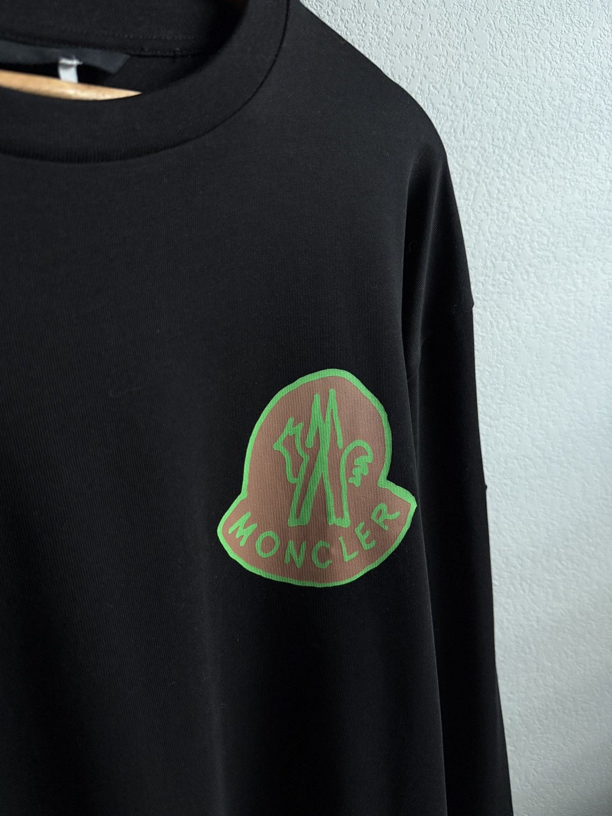 Moncler Green Chest Logo Longsleeve Size US XL / EU 56 / 4 - 2 Thumbnail