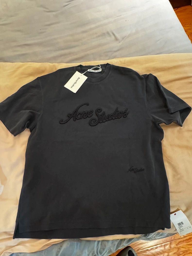 Acne Studios acne studios Embroidered badge solid-color round-neck T-sh Size US L / EU 52-54 / 3 - 1 Thumbnail