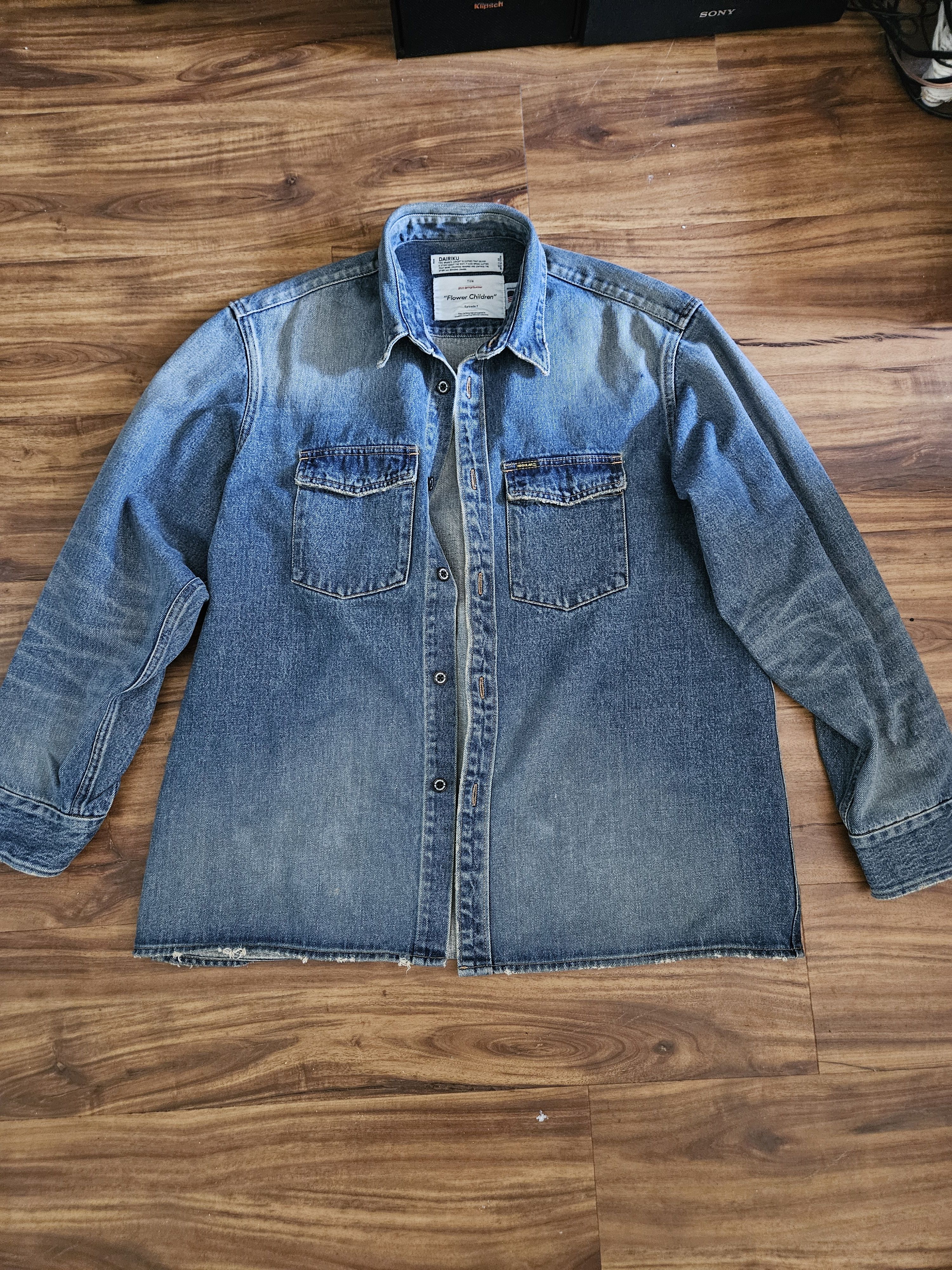image of Dairiku Overshiet in Blue, Men's (Size Medium)