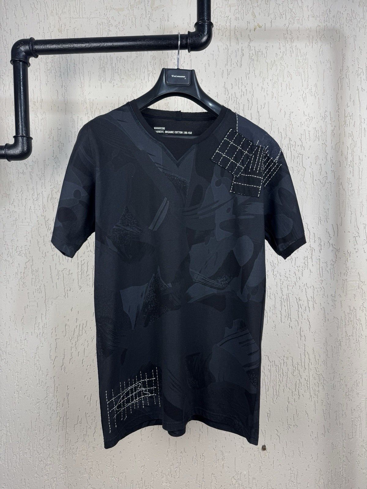 Japanese Brand × Maharishi Maharishi Patchwork T-Shirt Black Embroidered Organic Cotton Size US M / EU 48-50 / 2 - 1 Thumbnail