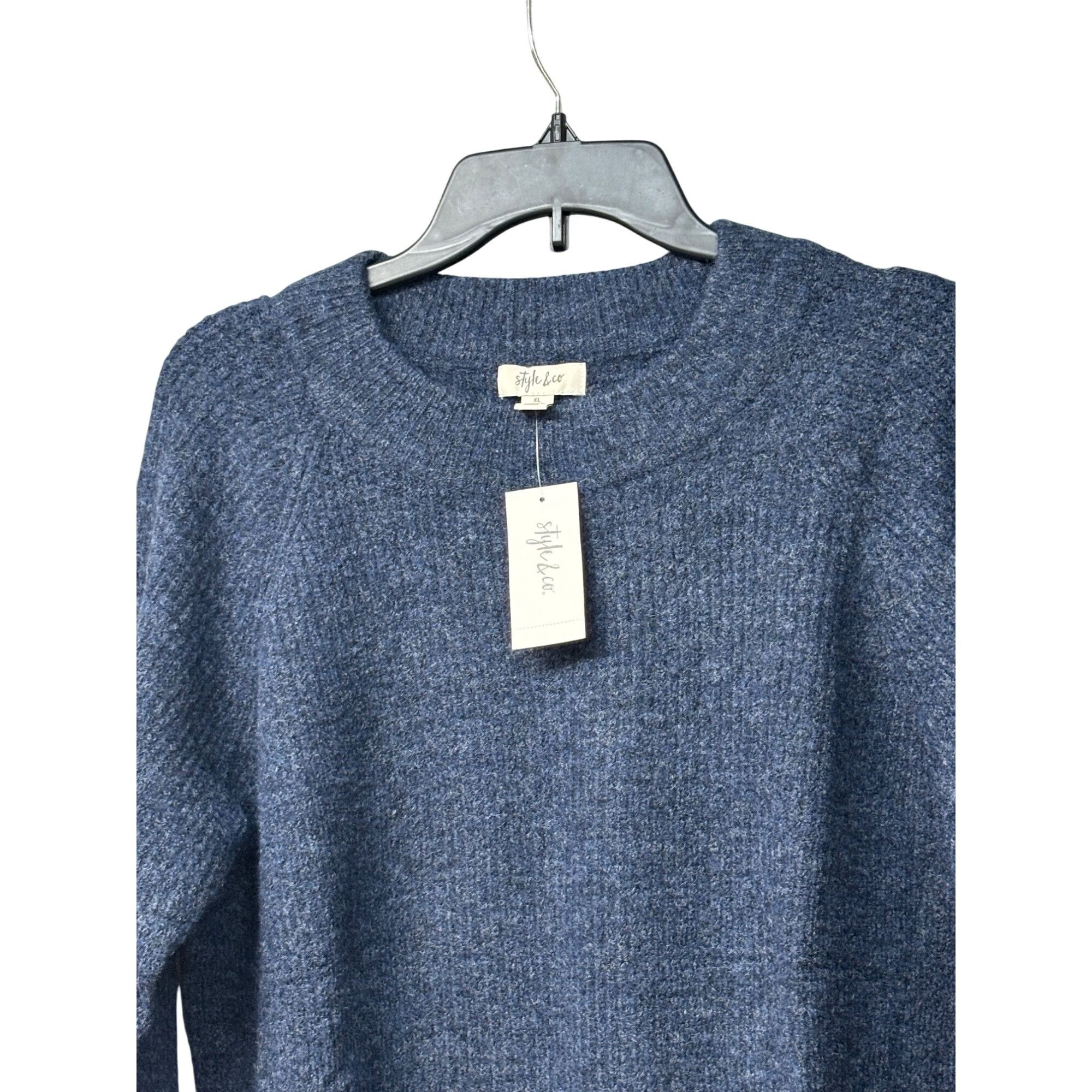Style & Co Style & Co Thermal Knit Sweater, Dark Sky Heather, XL Size XL / US 12-14 / IT 48-50 - 9 Thumbnail