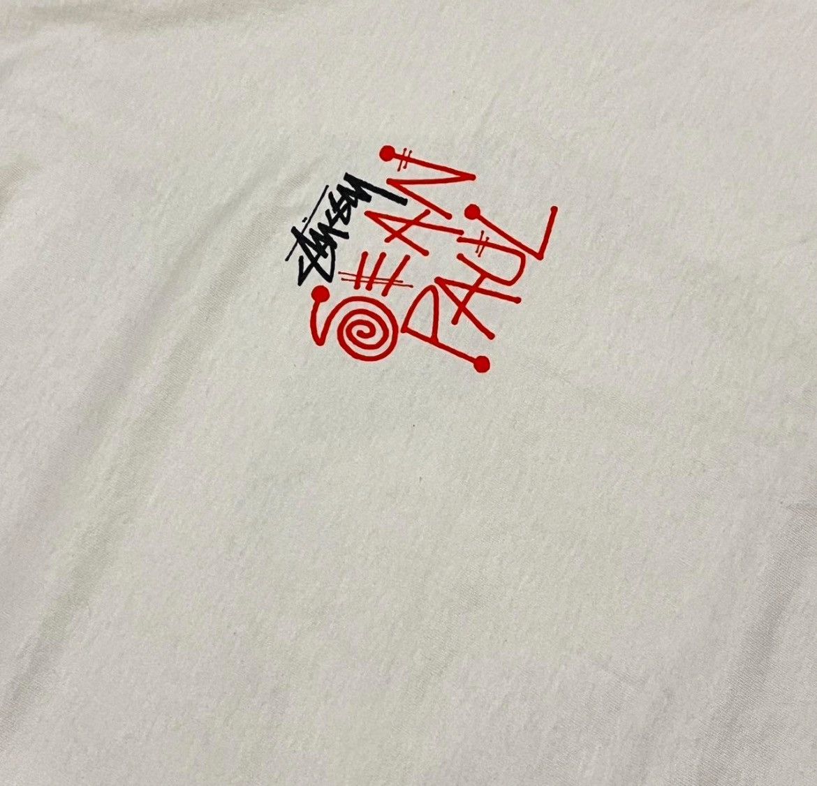 Stussy Stussy x Sean Paul Tee White Size Large Used Size US L / EU 52-54 / 3 - 3 Thumbnail