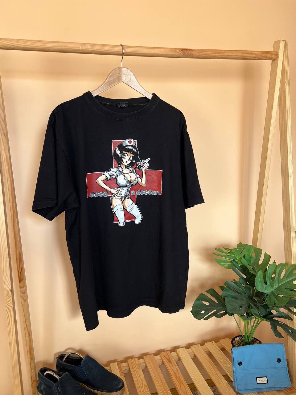 Vintage Vintage 90s Spirit Design Need A Doctor Hook Ups tee Anime | Grailed