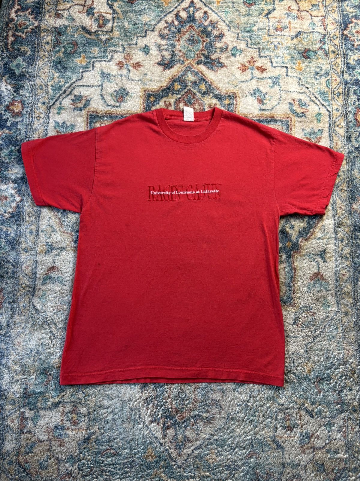 Vintage Vintage University Of Louisiana Racin Cajun T-shirt Size XL Size US XL / EU 56 / 4 - 1 Thumbnail
